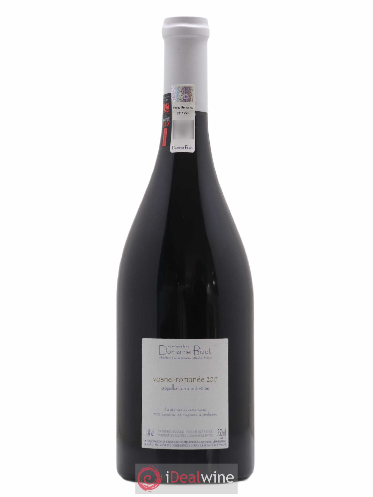 Vosne-Romanée Bizot (Domaine) 2017 - Lot de 1 bouteille - 1