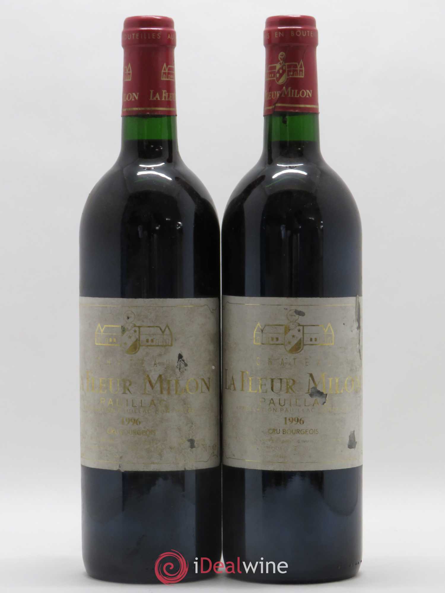 Château la Fleur Milon Cru Bourgeois 1996 - Lot de 2 bouteilles - 0