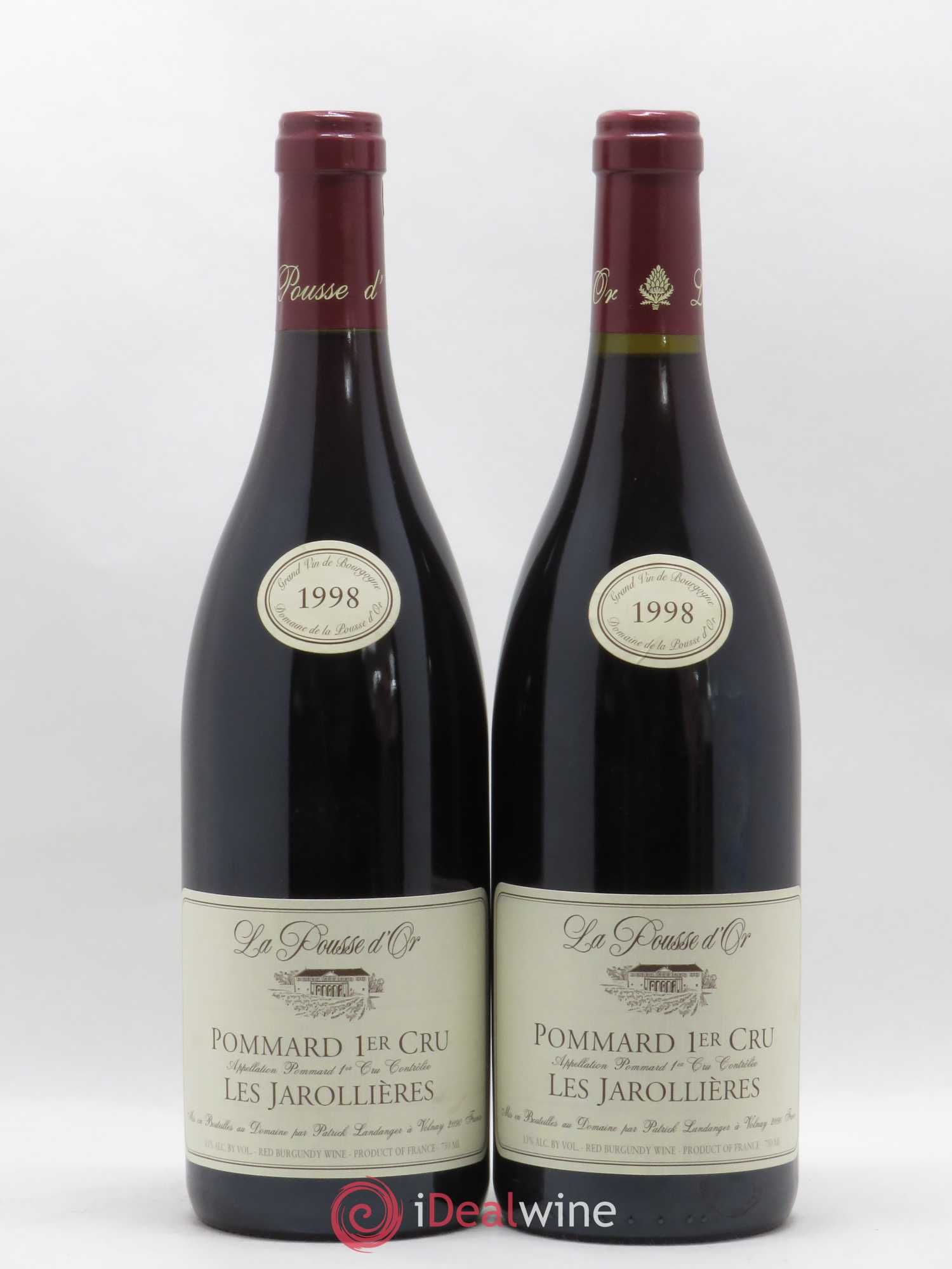 Pommard 1er Cru Les Jarollières La Pousse d'Or (Domaine de) 1998 - Lot de 2 bouteilles - 0