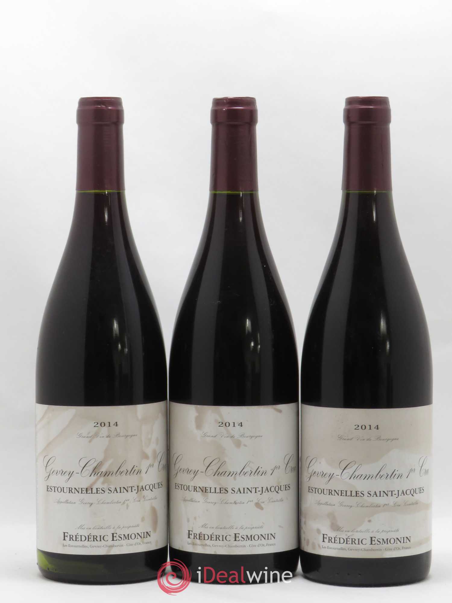 Gevrey-Chambertin 1er Cru Estournelles Saint Jacques Frederic Esmonin 2014 - Posten von 3 Flaschen - 0