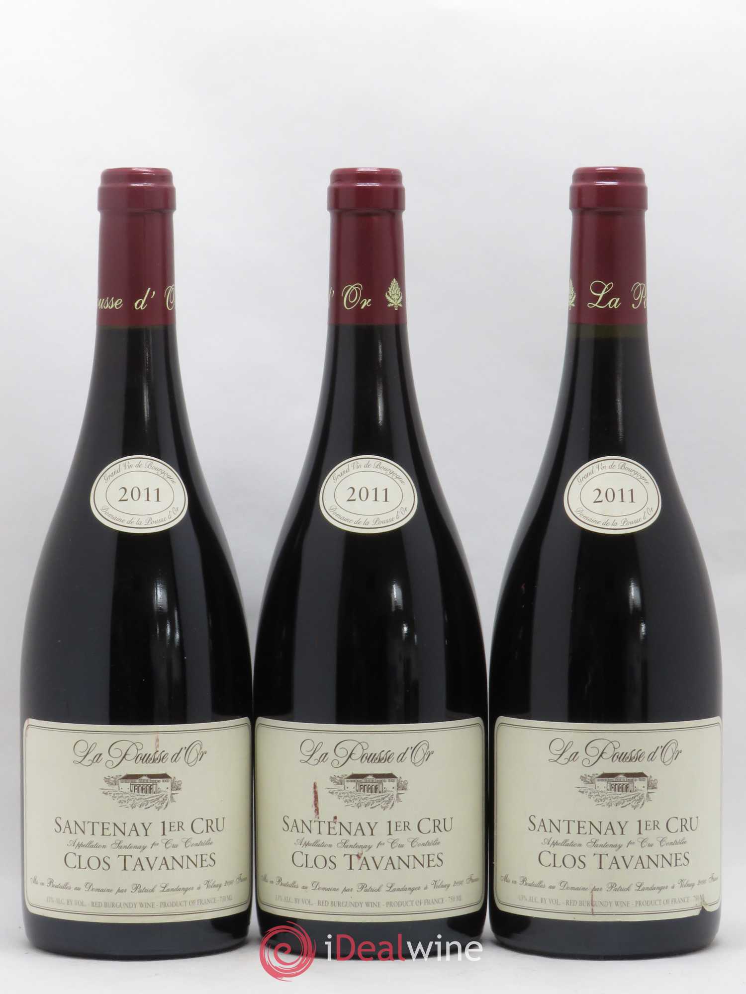 Santenay 1er Cru Clos Tavannes La Pousse d'Or (Domaine de) 2011 - Lot de 3 bouteilles - 0