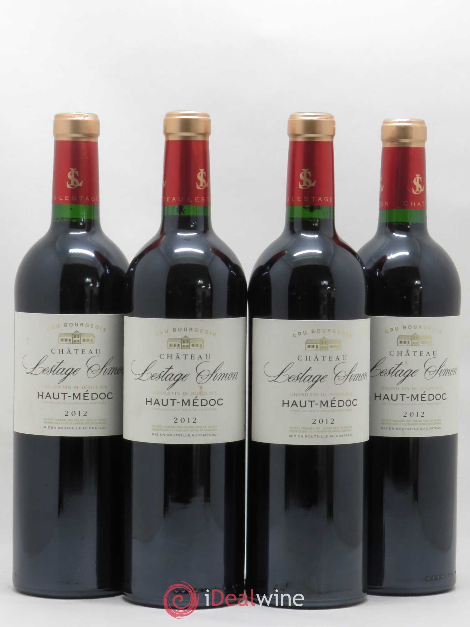 Château Lestage Simon Cru Bourgeois (sans prix de réserve) 2012 - Lot de 4 bouteilles - 0