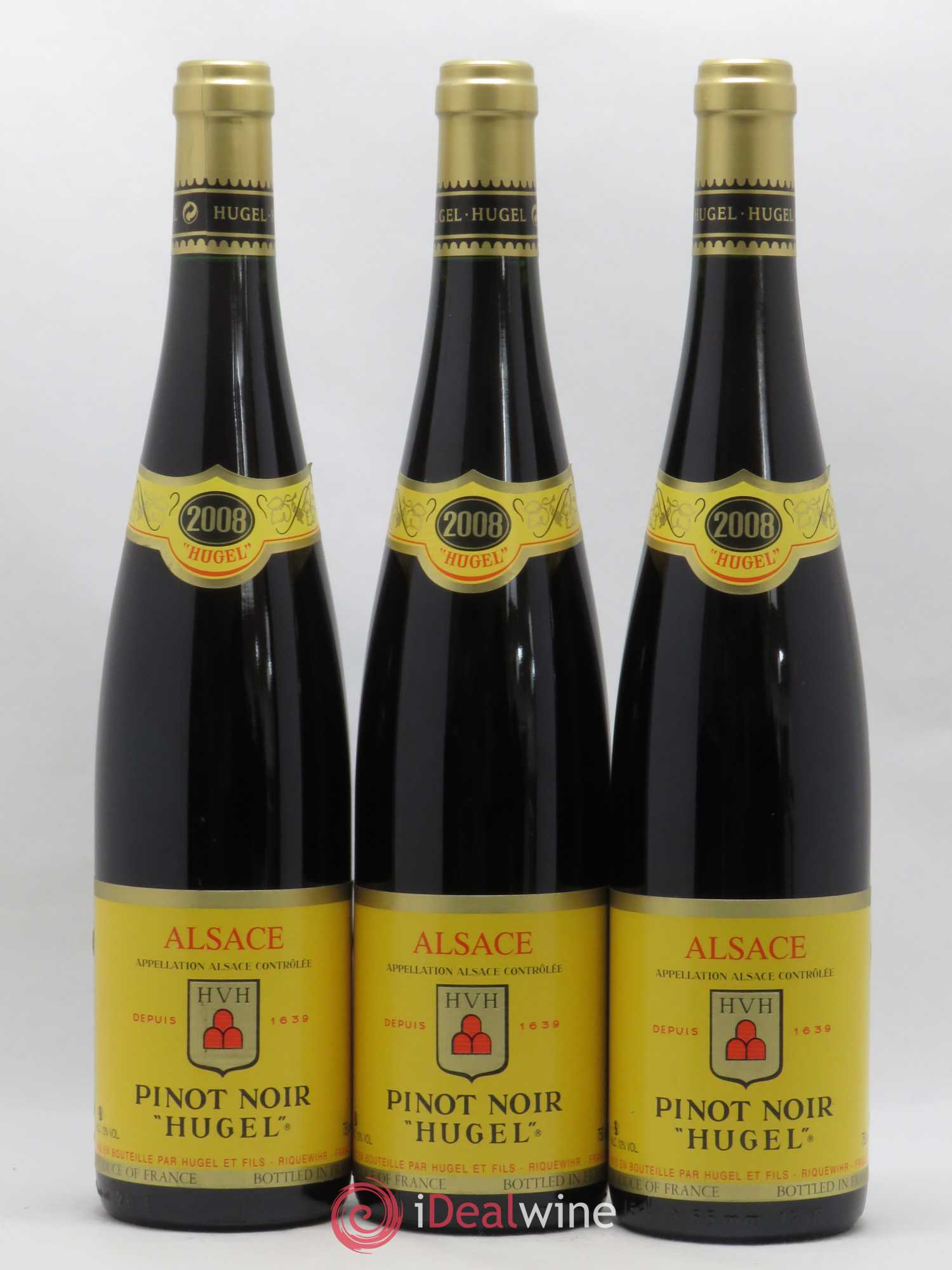 Alsace Pinot noir Domaine Hugel (sans prix de réserve) 2008 - Posten von 6 Flaschen - 2