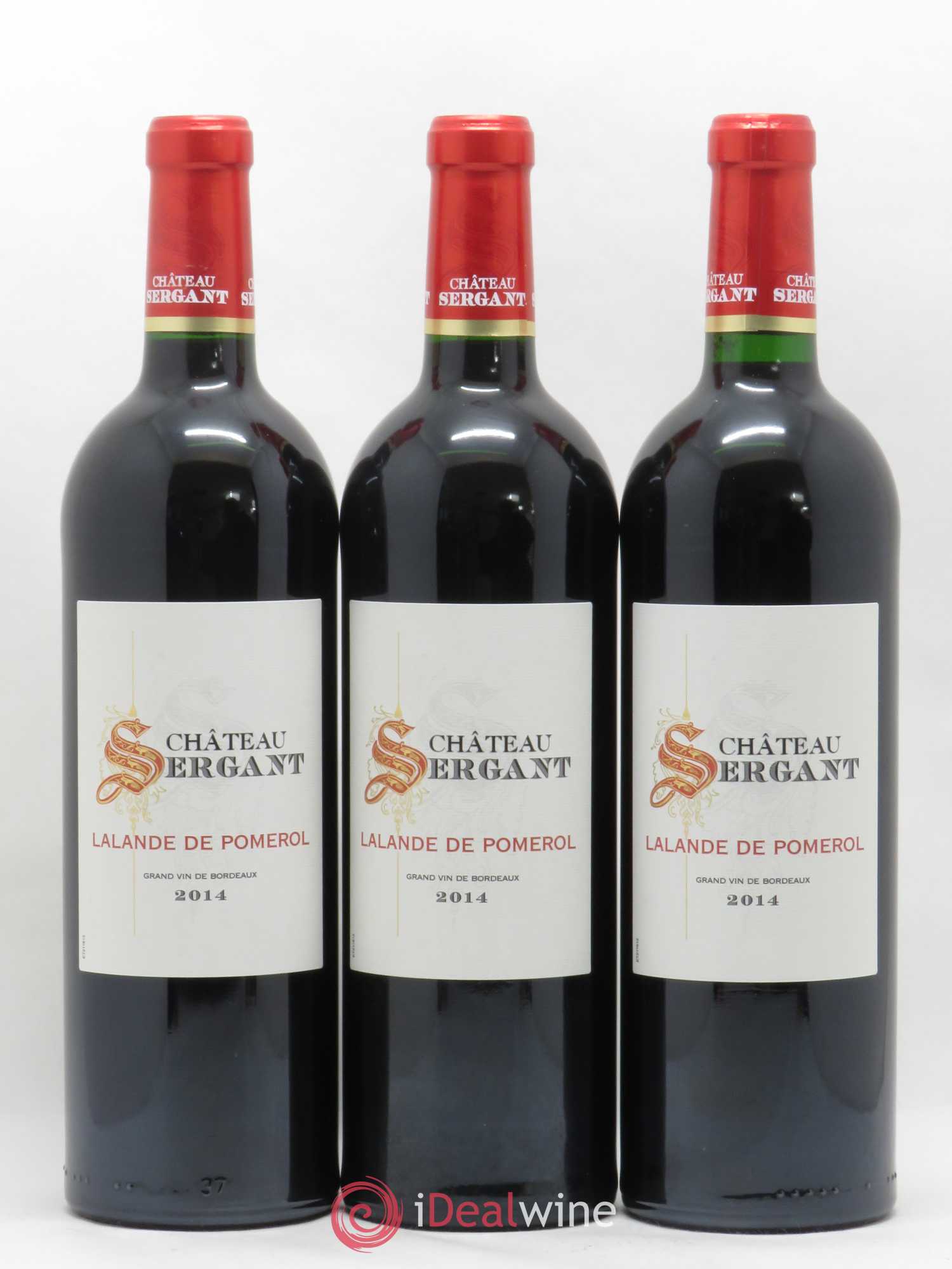 Lalande-de-Pomerol Château Sergant (sans prix de réserve) 2014 - Lot de 6 bouteilles - 1