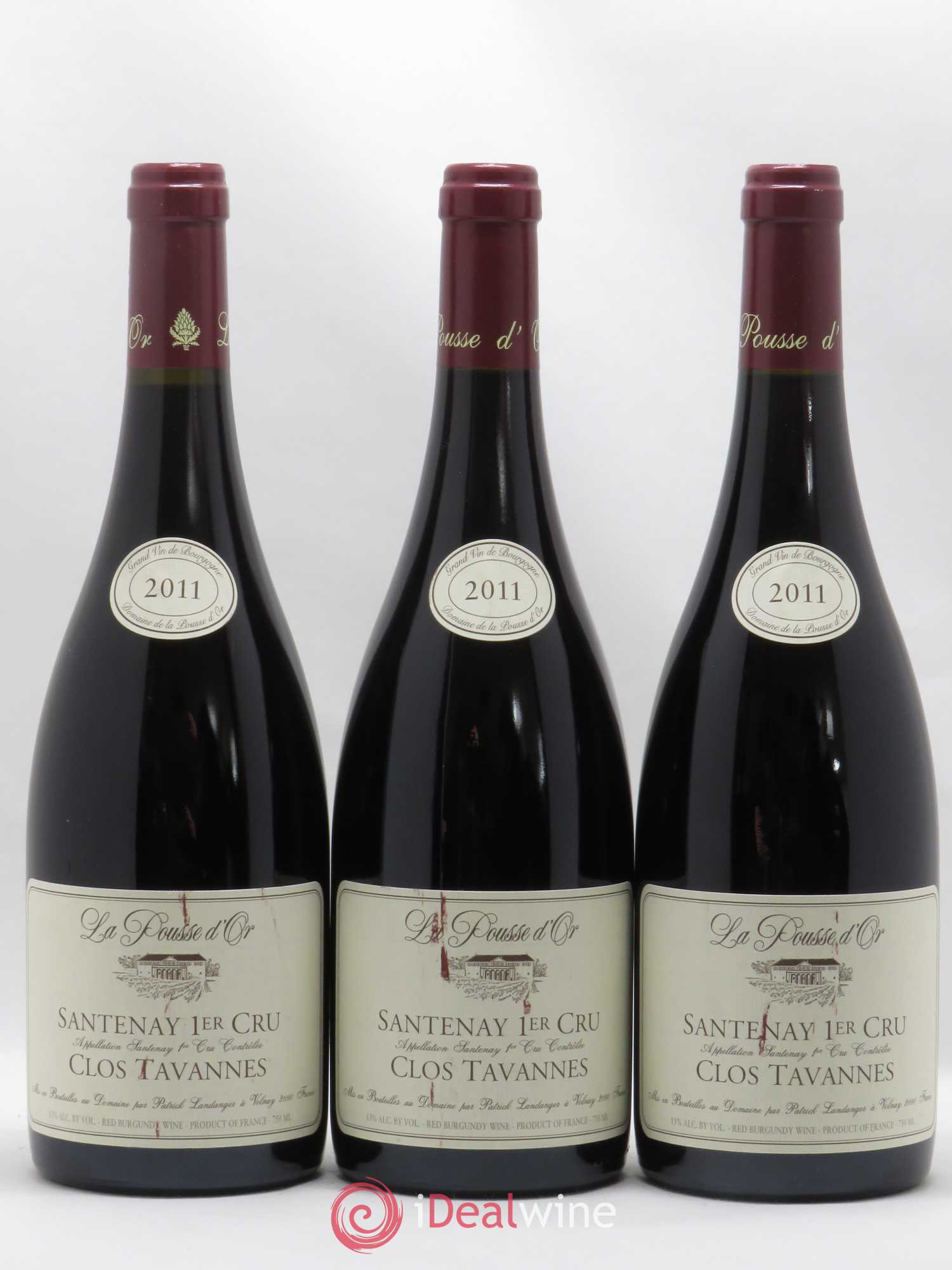 Santenay 1er Cru Clos Tavannes La Pousse d'Or (Domaine de) 2011 - Lot de 3 bouteilles - 0