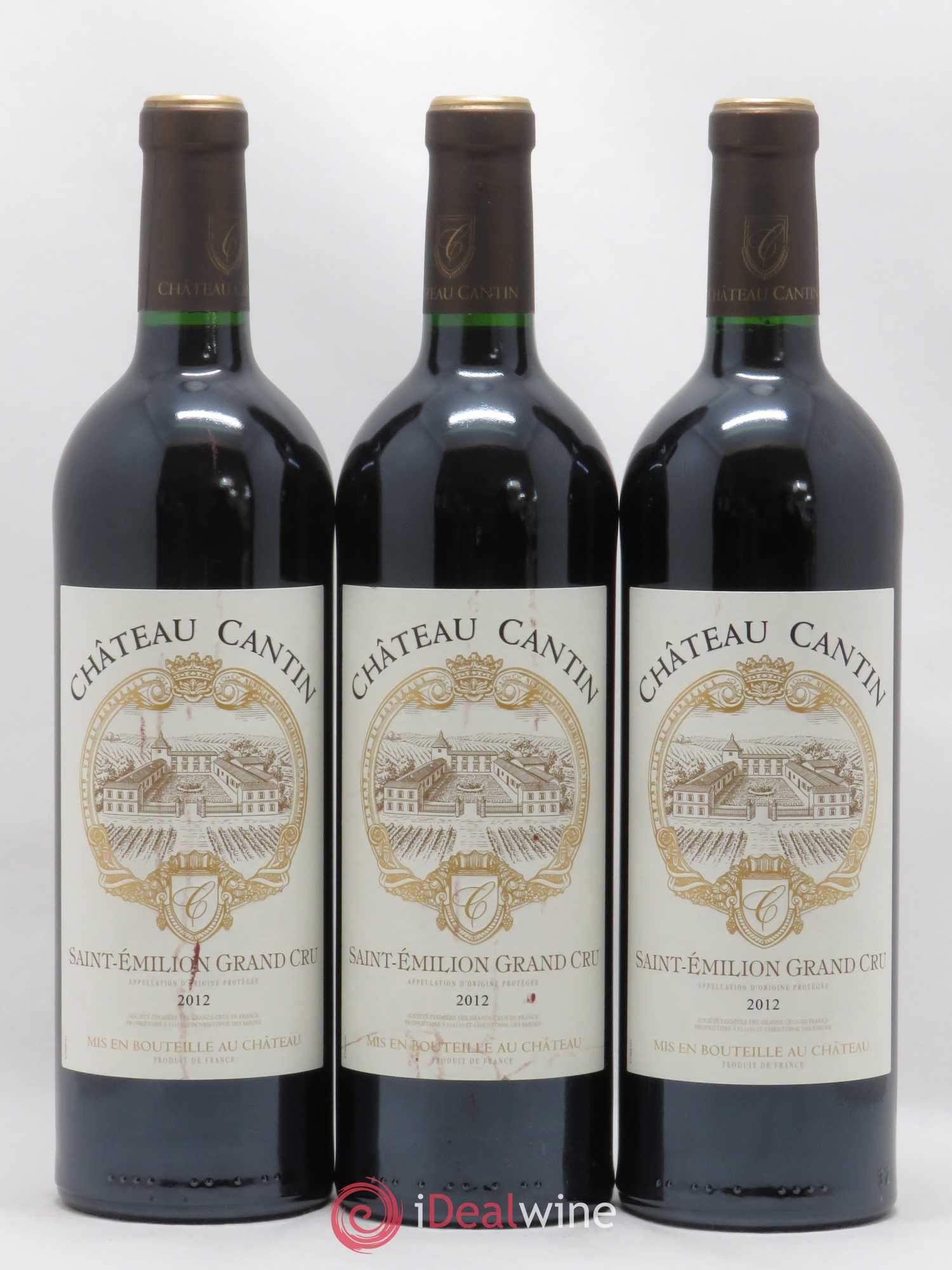 Château Cantin (sans prix de réserve) 2012 - Lot de 6 bouteilles - 1