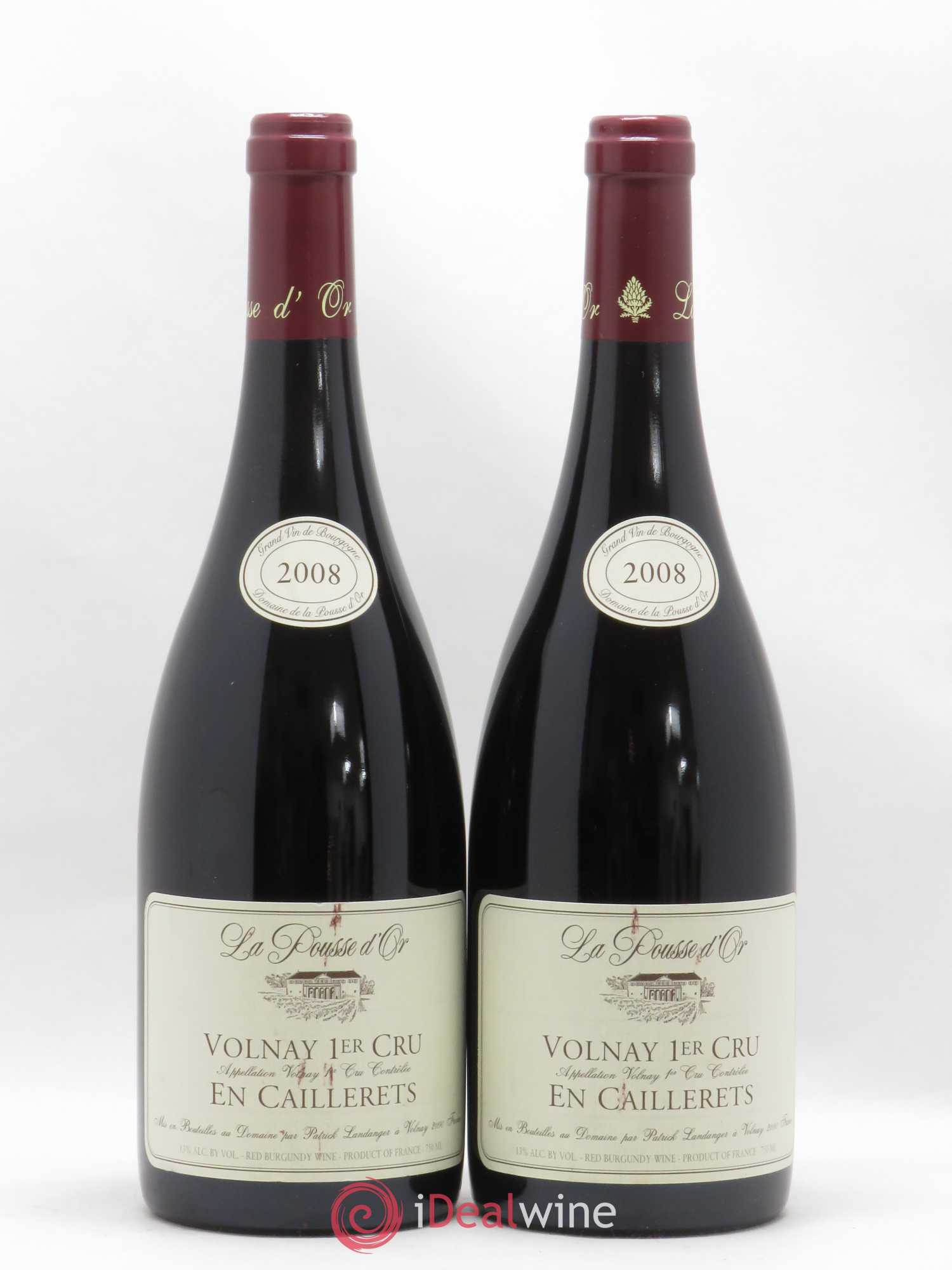 Volnay 1er Cru Les Caillerets La Pousse d'Or (Domaine de) 2008 - Lot de 2 bouteilles - 0