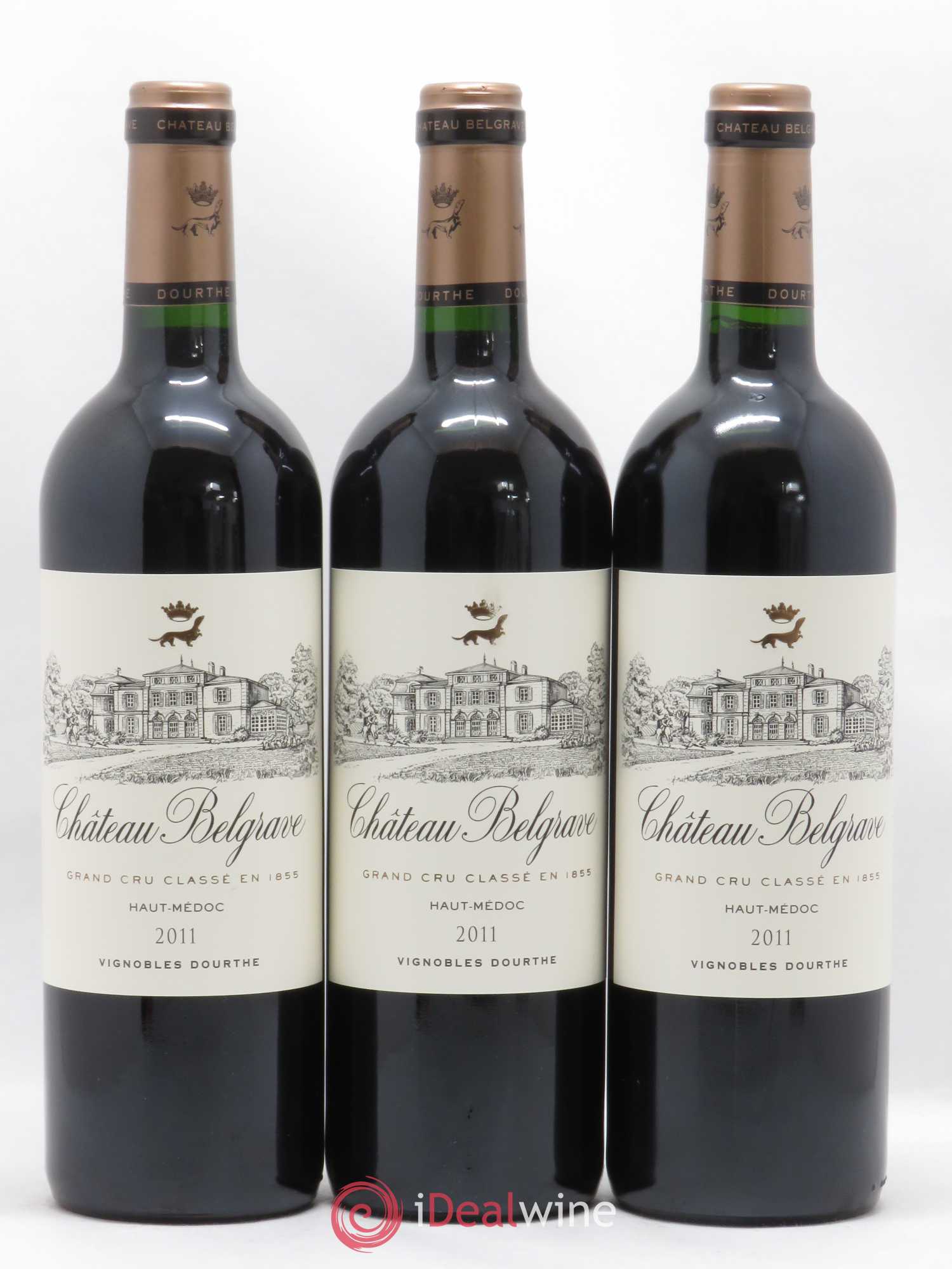 Château Belgrave 5ème Grand Cru Classé 2011 - Lot de 3 bouteilles - 0
