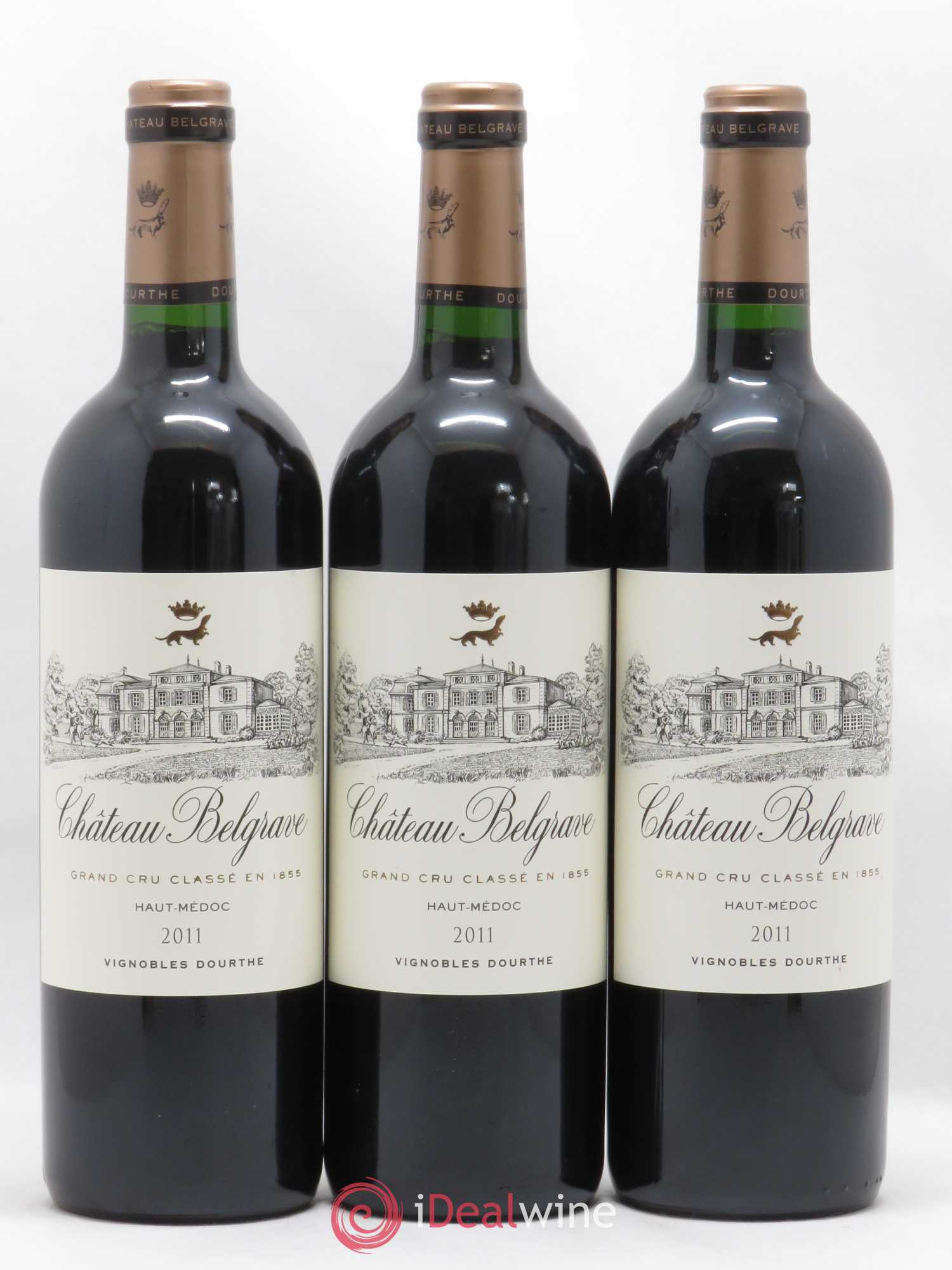 Château Belgrave 5ème Grand Cru Classé 2011 - Lot de 3 bouteilles - 0