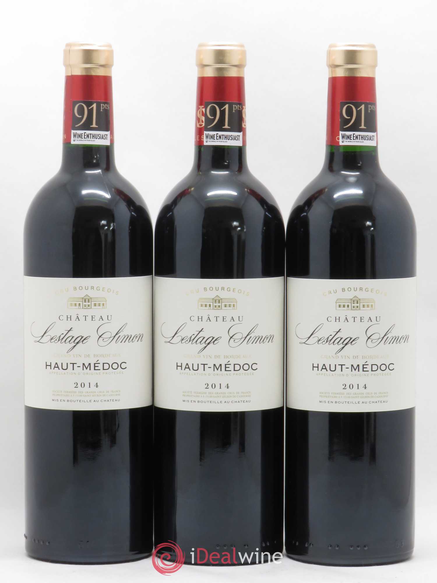 Château Lestage Simon Cru Bourgeois (sans prix de réserve) 2014 - Lot de 6 bouteilles - 1