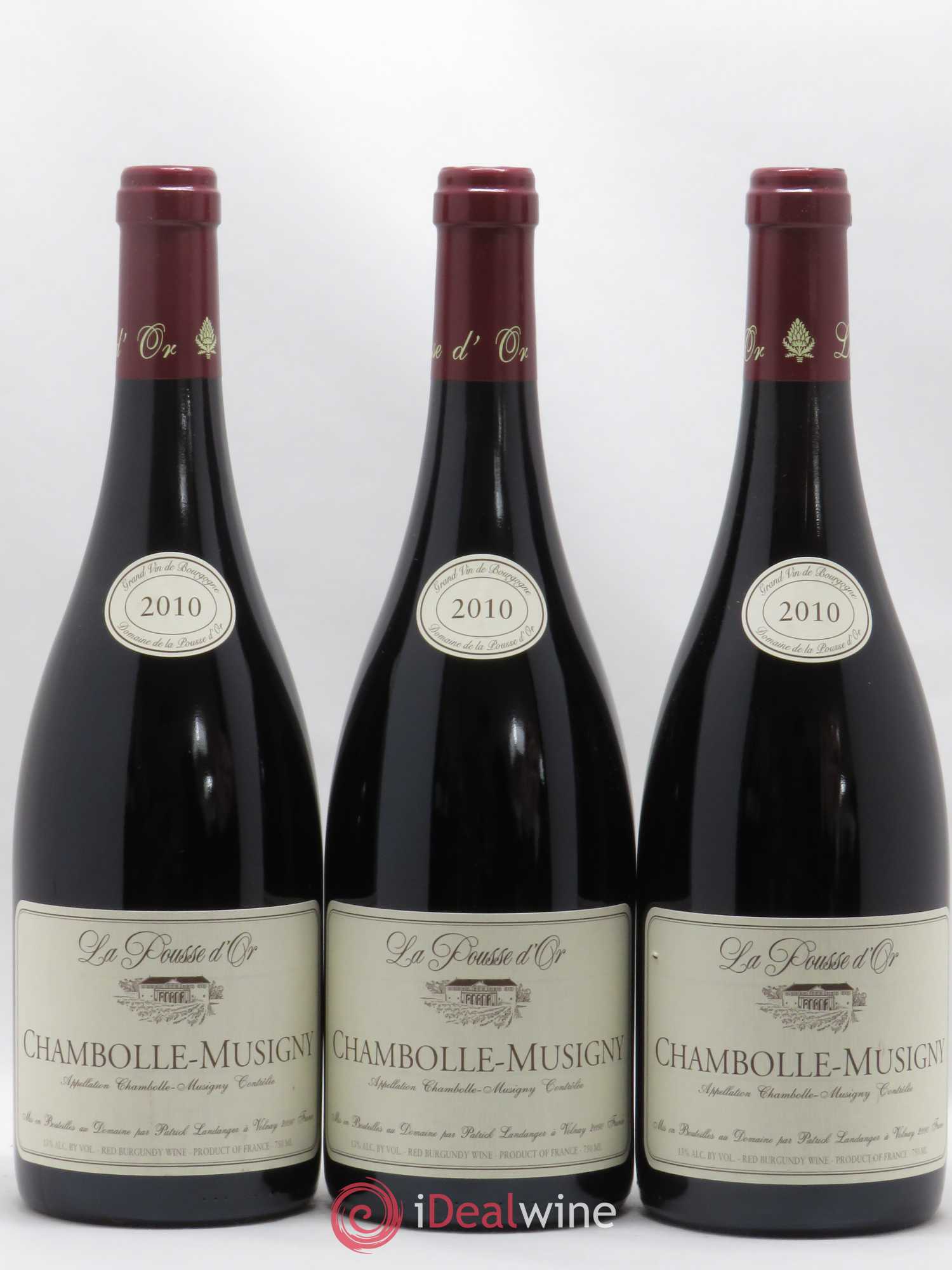 Chambolle-Musigny La Pousse d'Or (Domaine de) 2010 - Lot de 3 bouteilles - 0