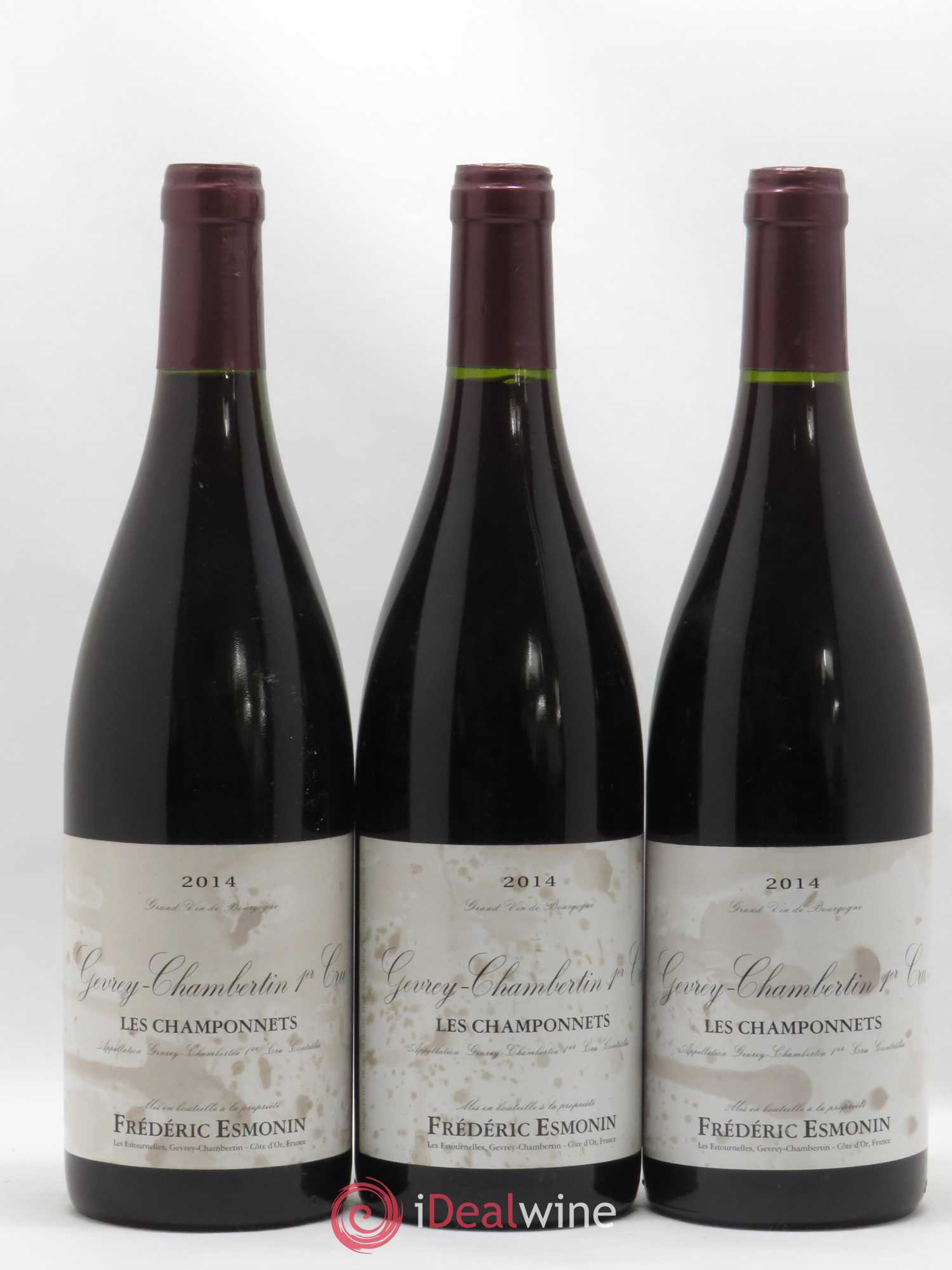 Gevrey-Chambertin 1er Cru Les Champonnets Frederic Esmonin 2014 - Posten von 3 Flaschen - 0