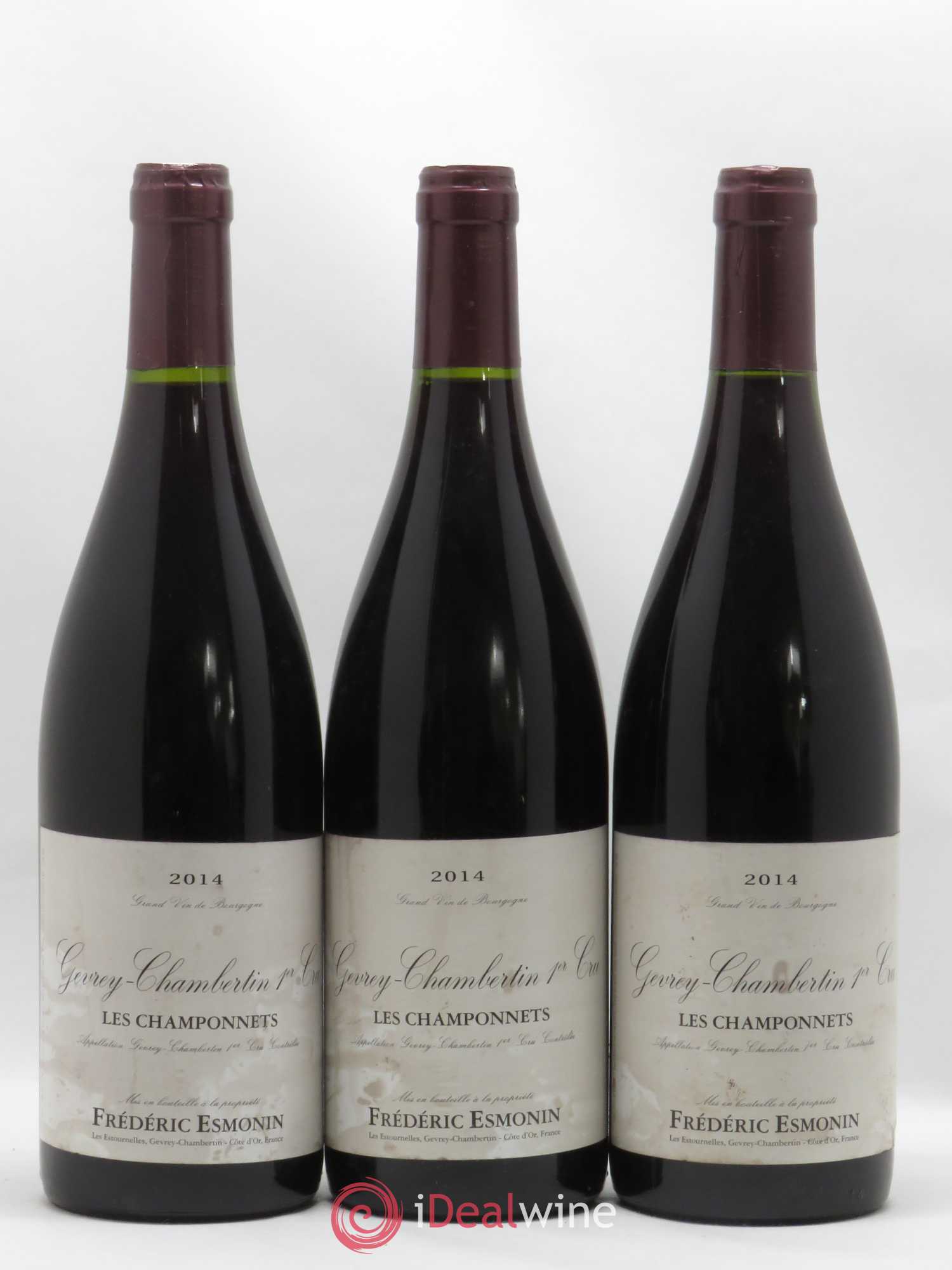 Gevrey-Chambertin 1er Cru Les Champonnets Frederic Esmonin 2014 - Posten von 3 Flaschen - 0
