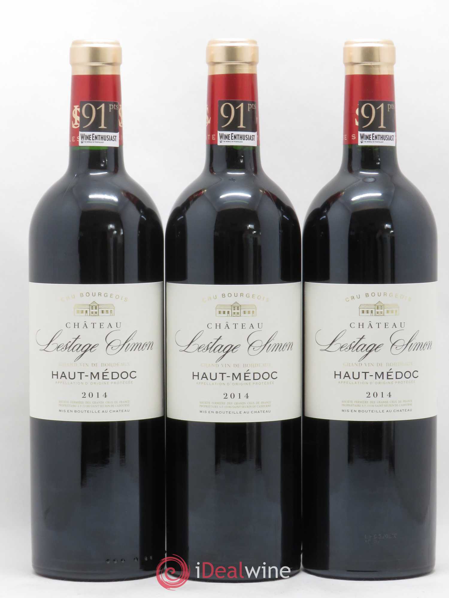 Château Lestage Simon Cru Bourgeois (sans prix de réserve) 2014 - Lot de 6 bouteilles - 1