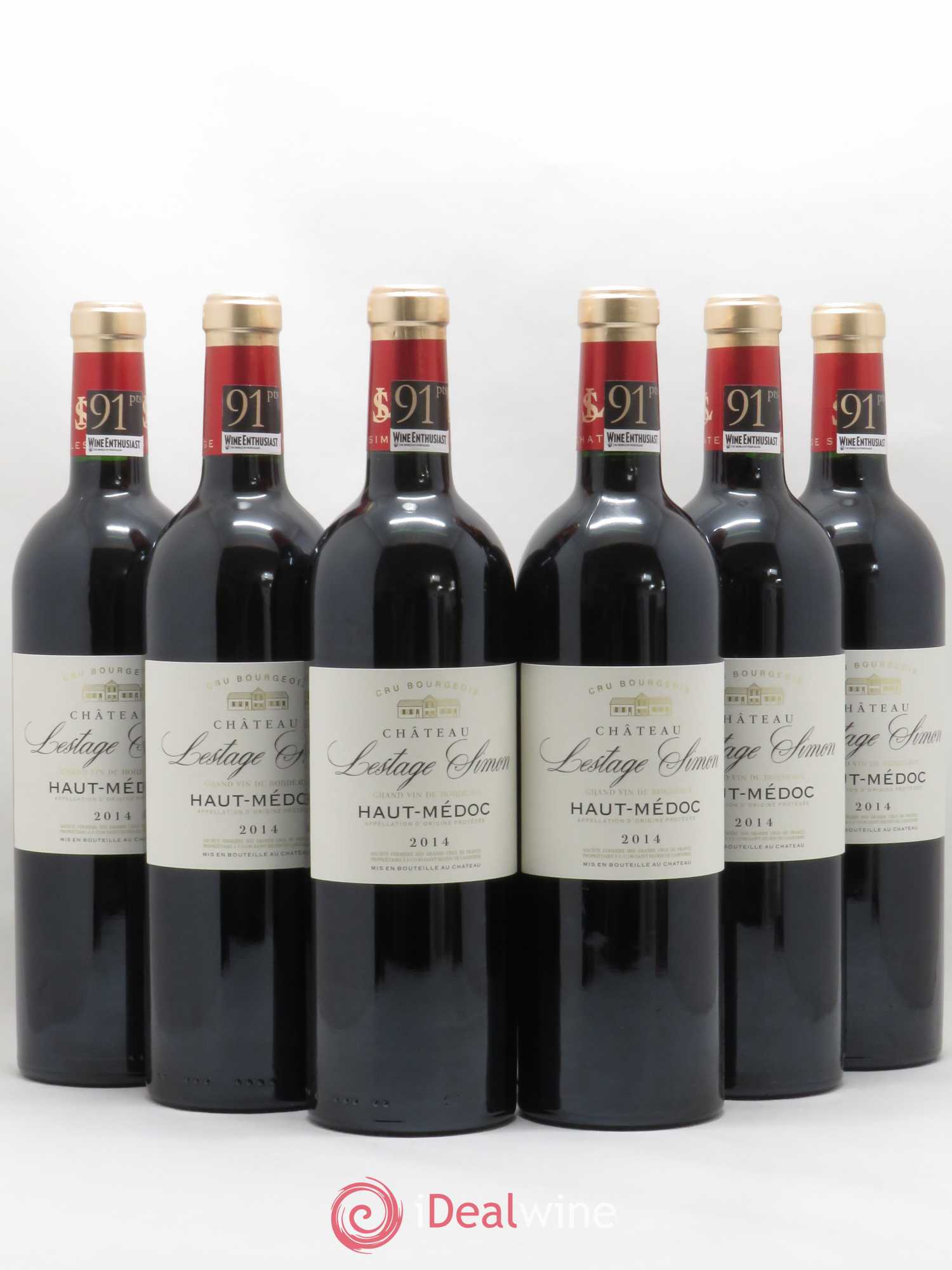 Château Lestage Simon Cru Bourgeois (sans prix de réserve) 2014 - Lot de 6 bouteilles - 0