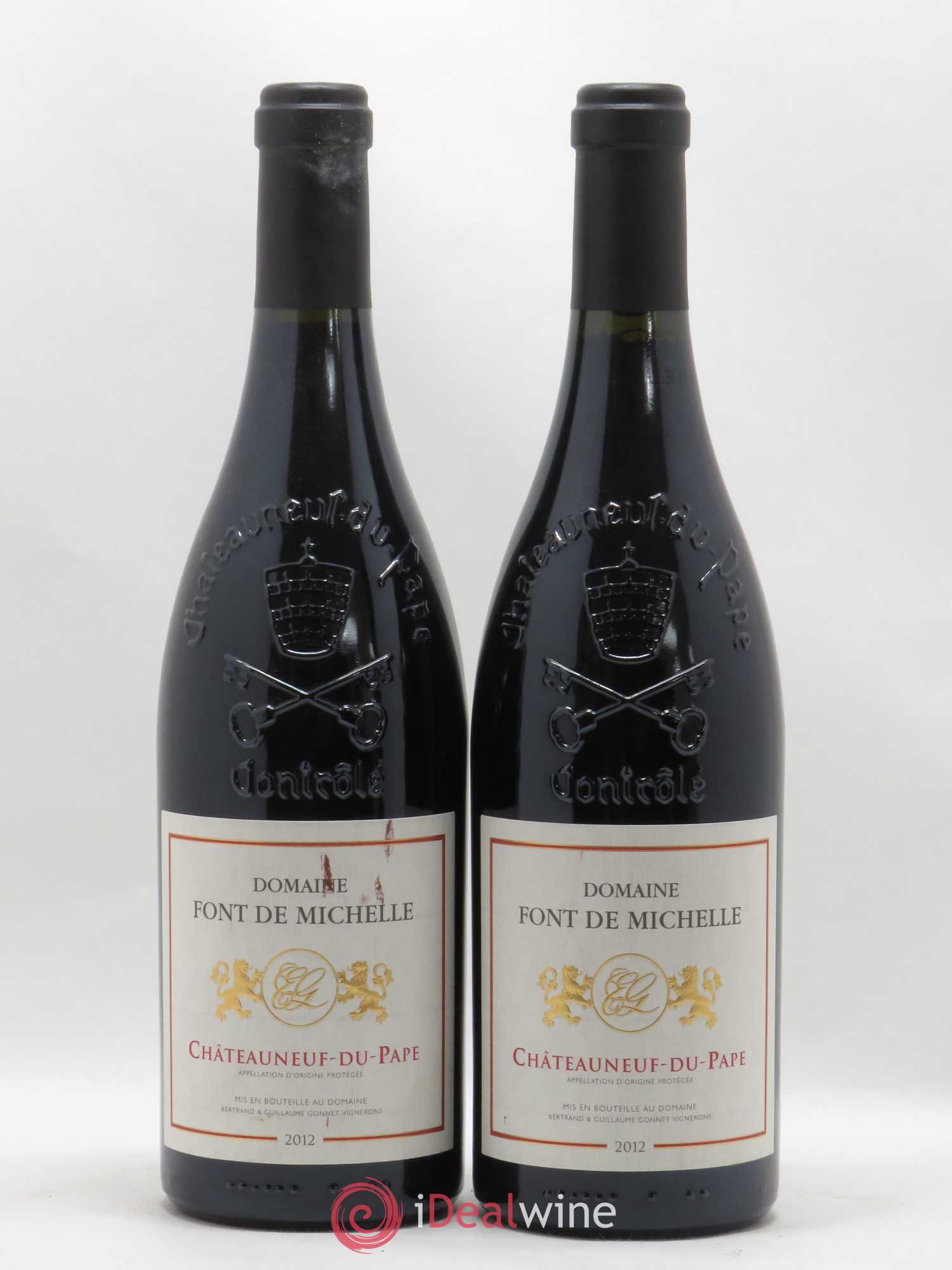 Châteauneuf-du-Pape Domaine Font de Michelle Famille Gonnet 2012 - Lot de 2 bouteilles - 0