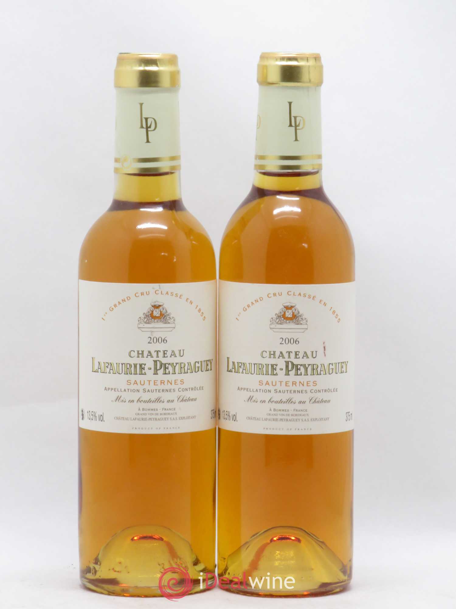 Château Lafaurie-Peyraguey 1er Grand Cru Classé 2006 - Posten von 5 Demi-Flaschen - 2