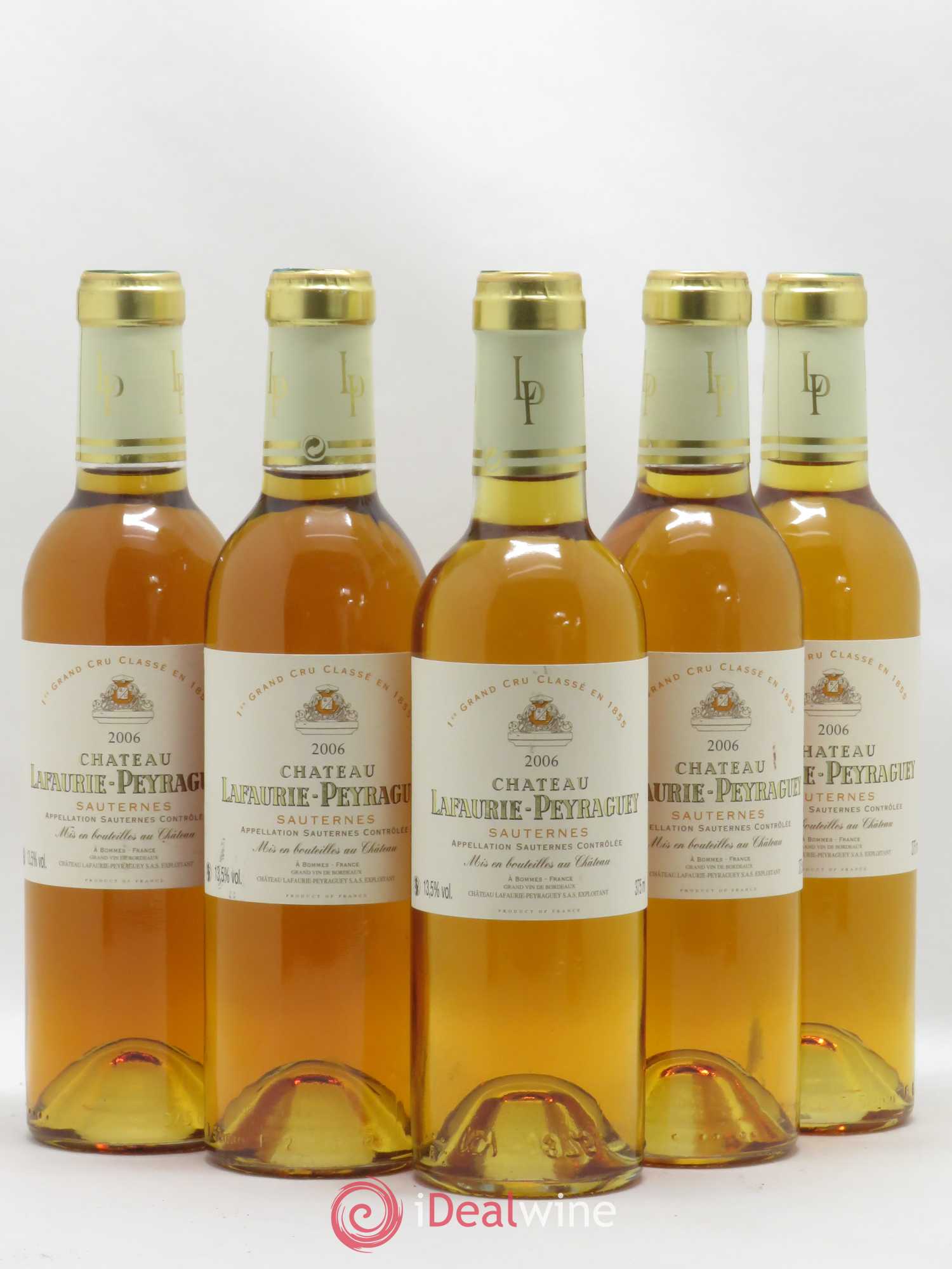 Château Lafaurie-Peyraguey 1er Grand Cru Classé 2006 - Posten von 5 Demi-Flaschen - 0