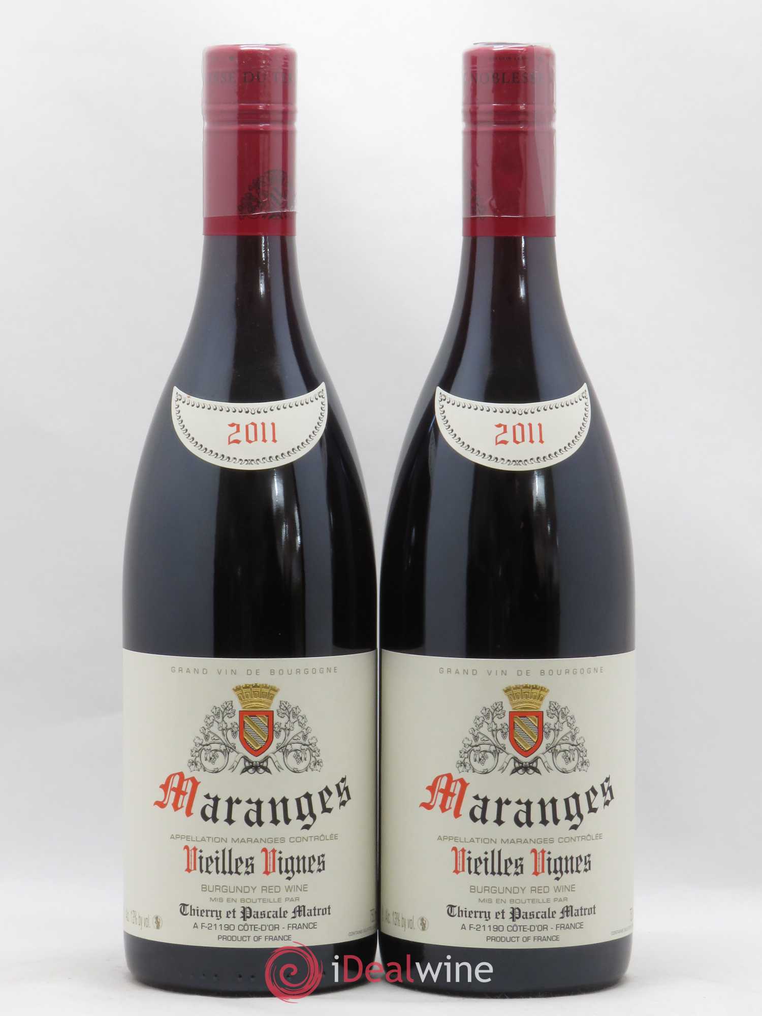 Maranges Vieilles vignes Thierry et Pascal Matrot (sans prix de réserve) (sans prix de réserve) 2011 - Posten von 2 Flaschen - 0