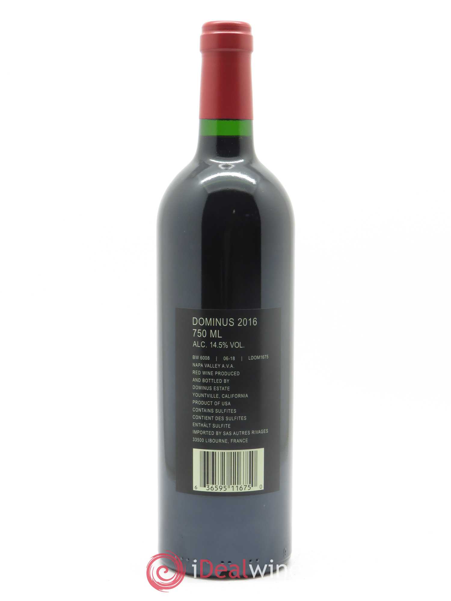 Napa Valley Dominus Christian Moueix 2016 - Lot de 1 bouteille - 1