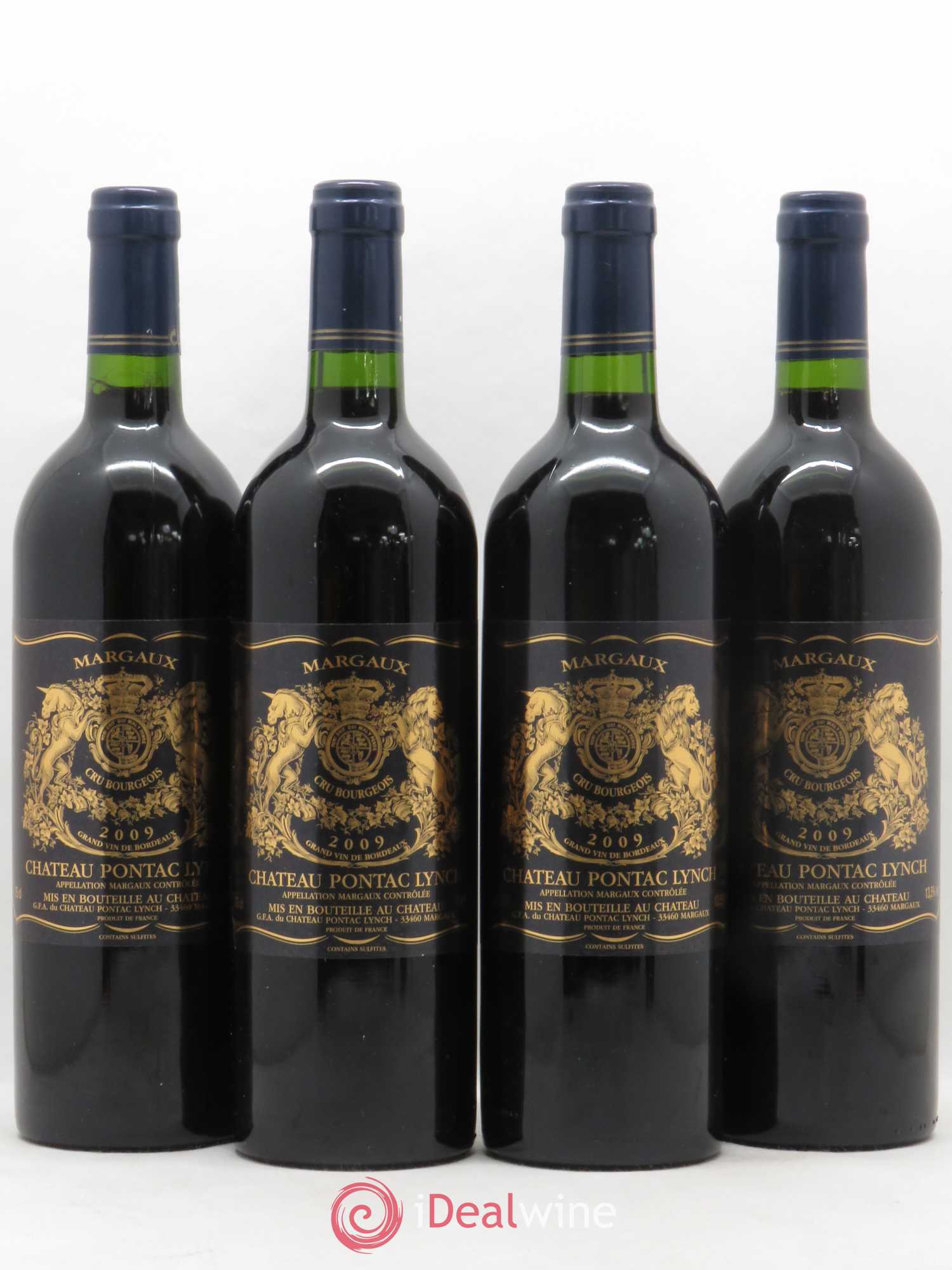 Château Pontac Lynch Cru Bourgeois 2009 - Lot de 4 bouteilles - 0