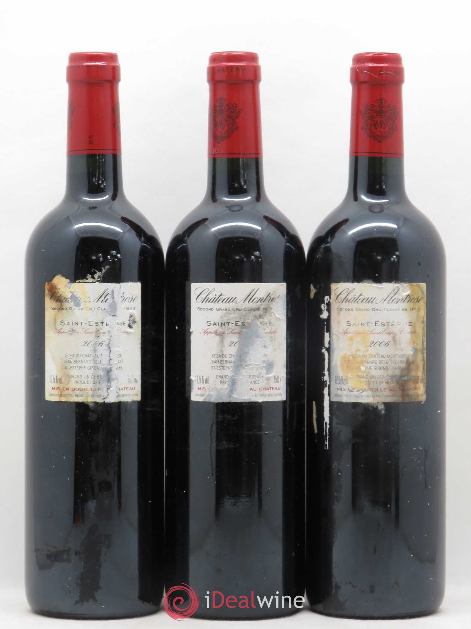 Château Montrose 2ème Grand Cru Classé 2006 - Lot de 3 bouteilles - 1