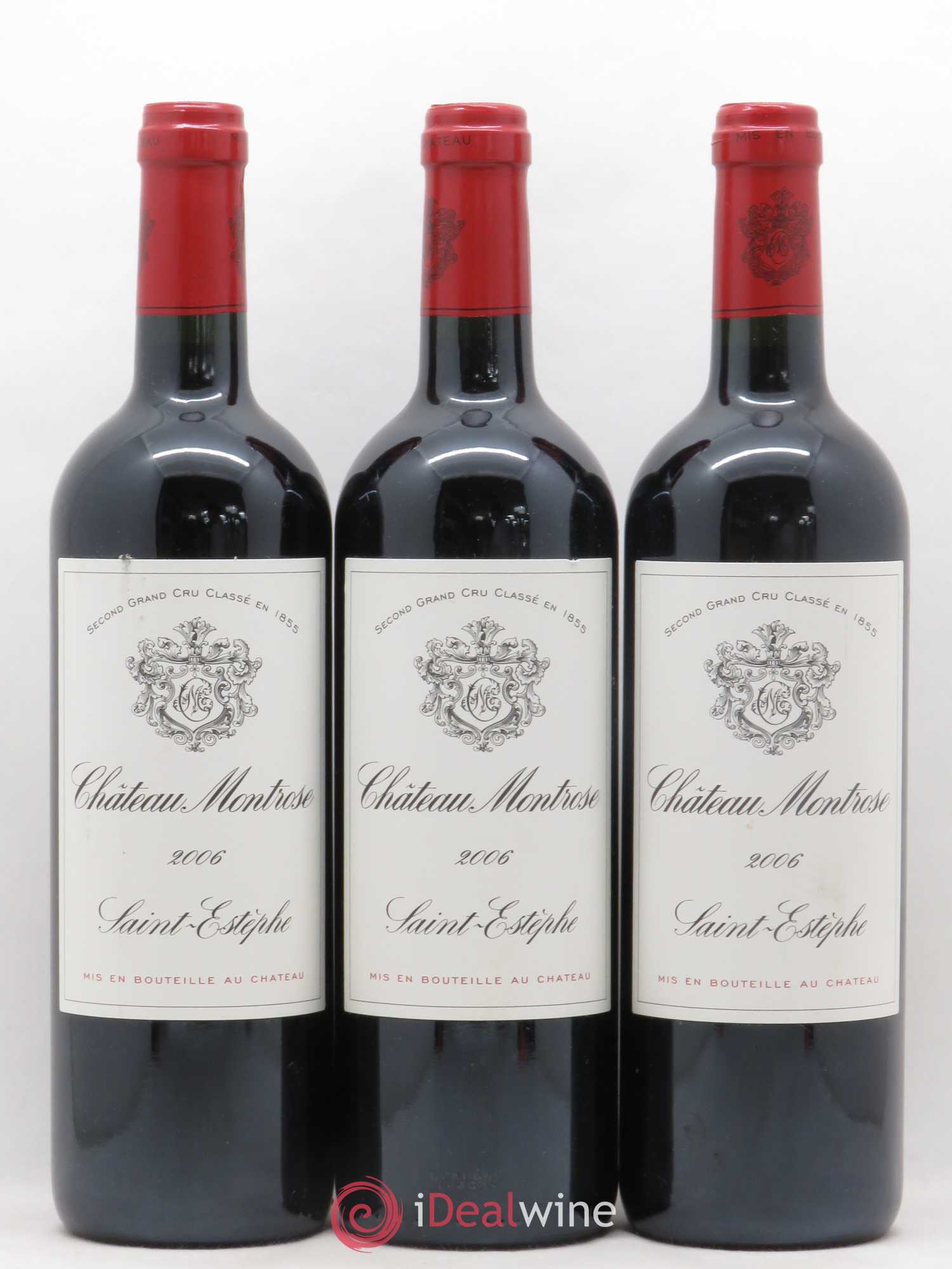 Château Montrose 2ème Grand Cru Classé 2006 - Lot de 3 bouteilles - 0