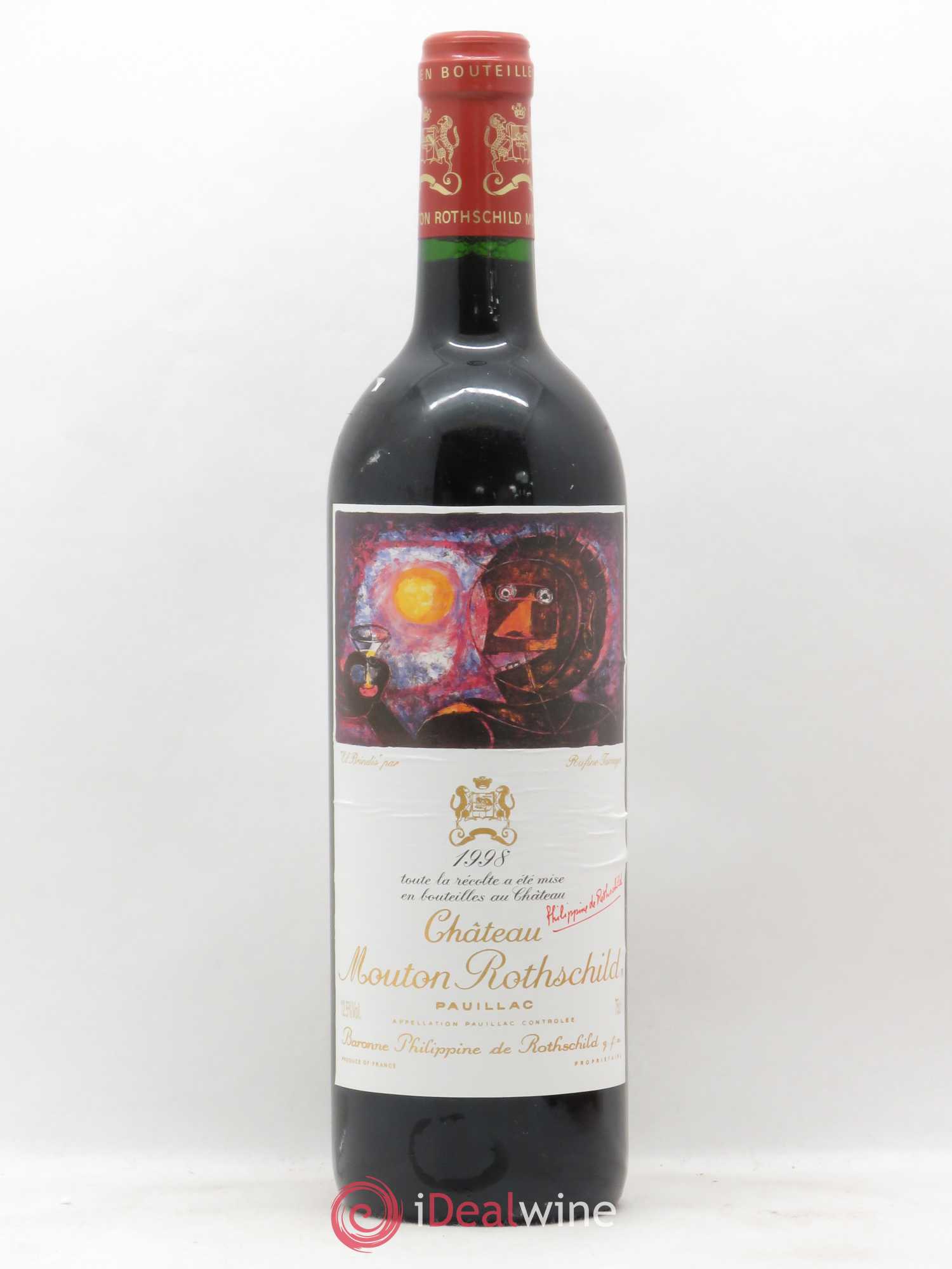 Château Mouton Rothschild 1er Grand Cru Classé 1998 - Lot de 1 bouteille - 0