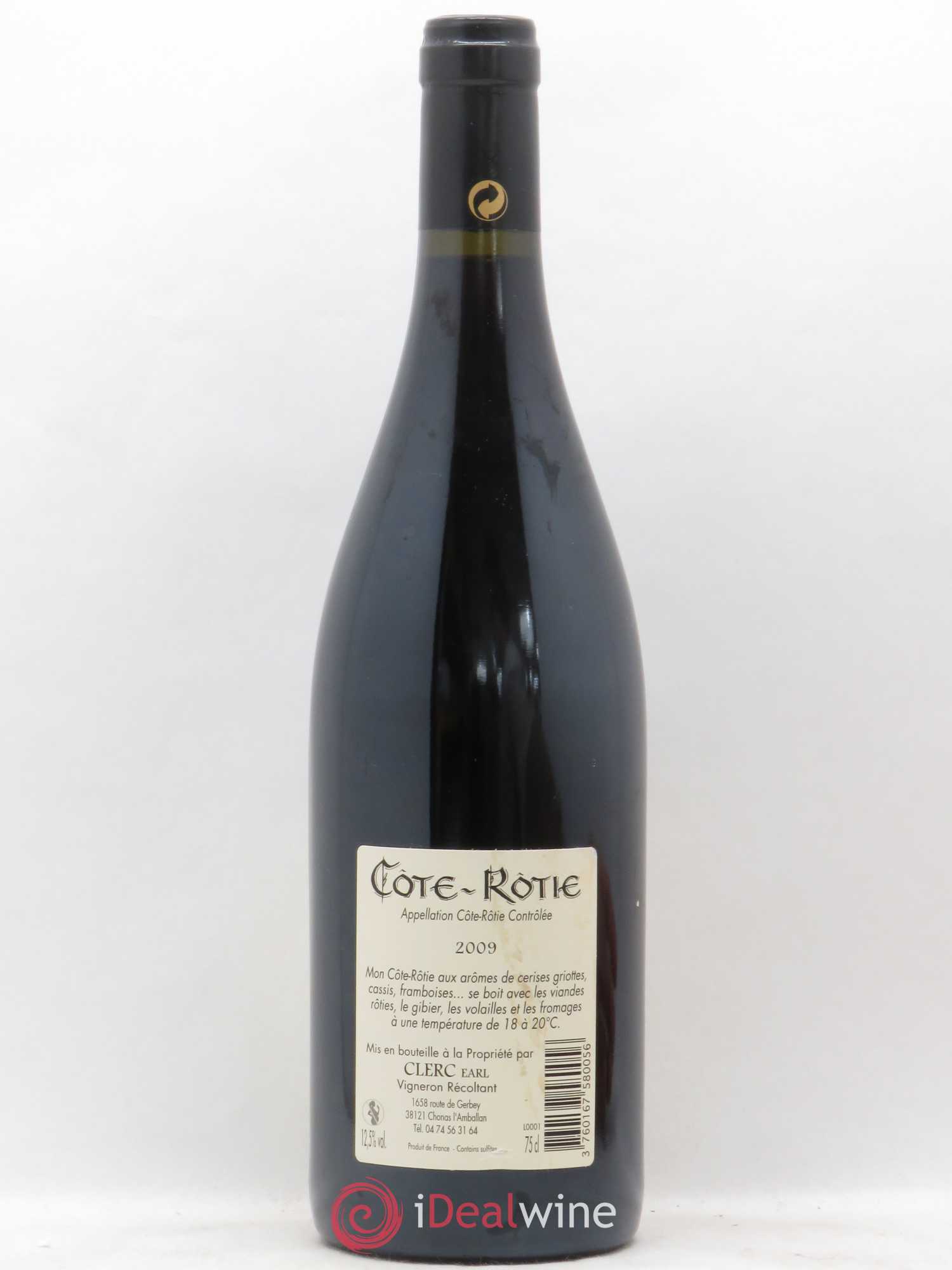 Côte-Rôtie Louis Clerc 2009 - Lot de 1 bouteille - 1