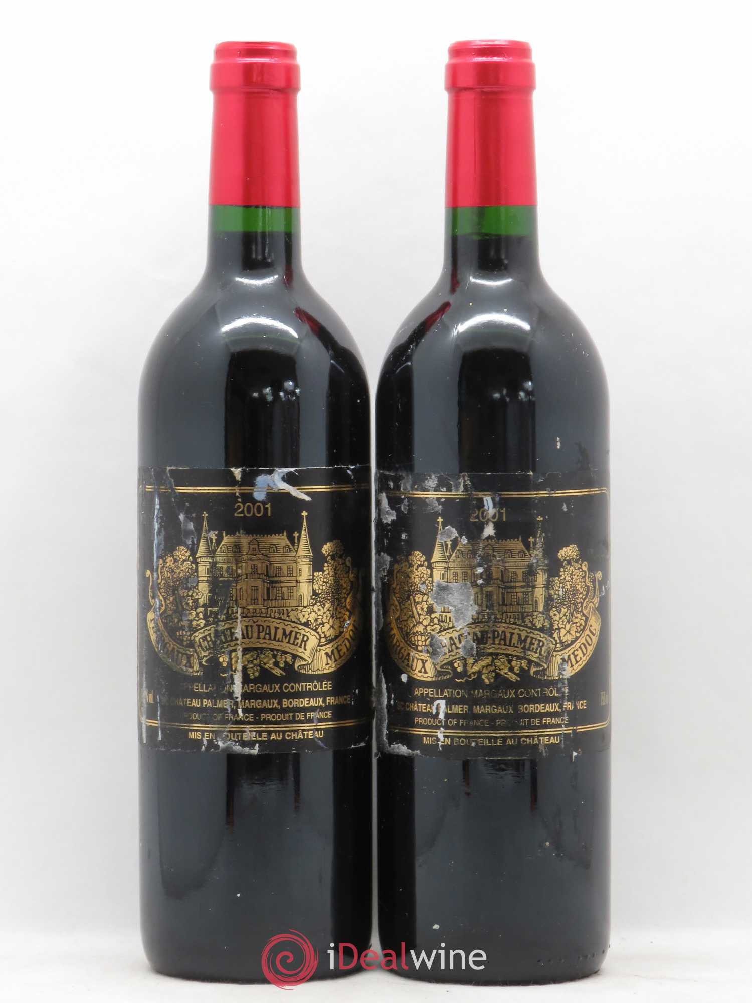 Château Palmer 3ème Grand Cru Classé 2001 - Lot de 2 bouteilles - 0