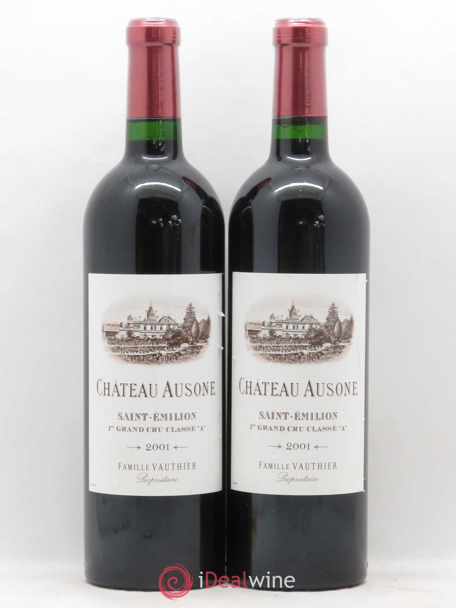 Château Ausone 1er Grand Cru Classé A 2001 - Lot de 2 bouteilles - 0