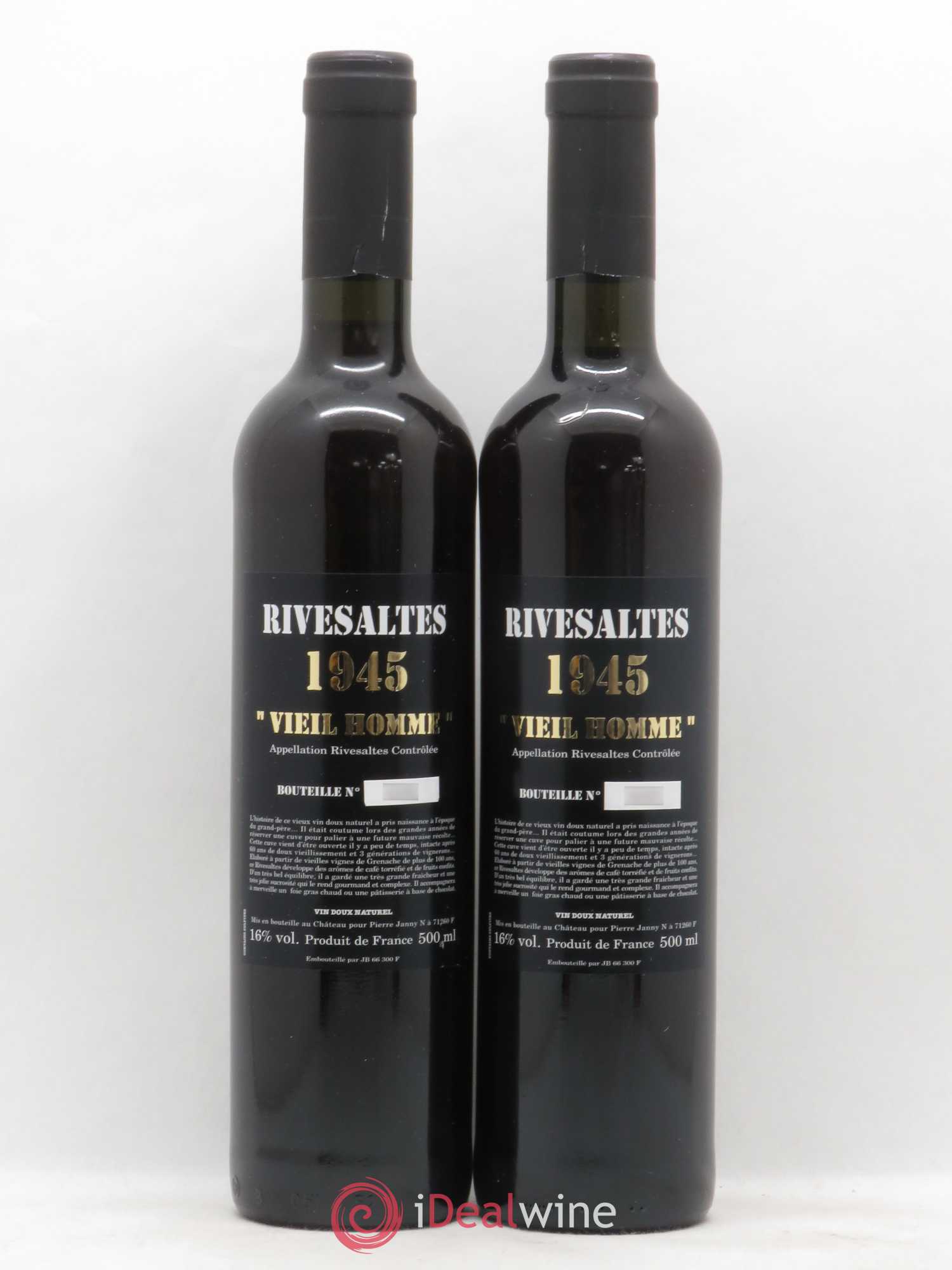 Rivesaltes 1945 - Posten von 2 Flaschen - 0