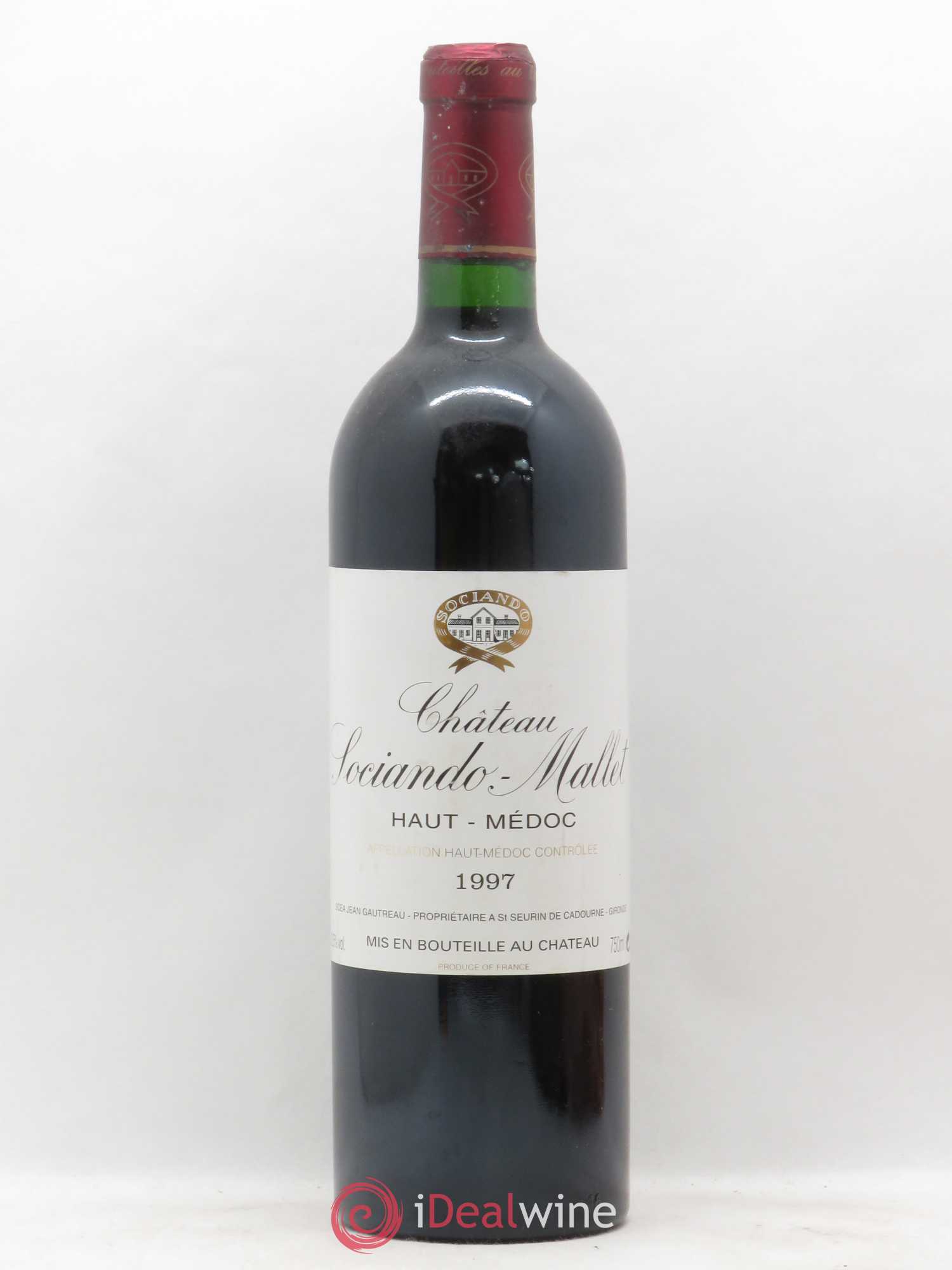 Château Sociando Mallet 1997 - Lot de 1 bouteille - 0