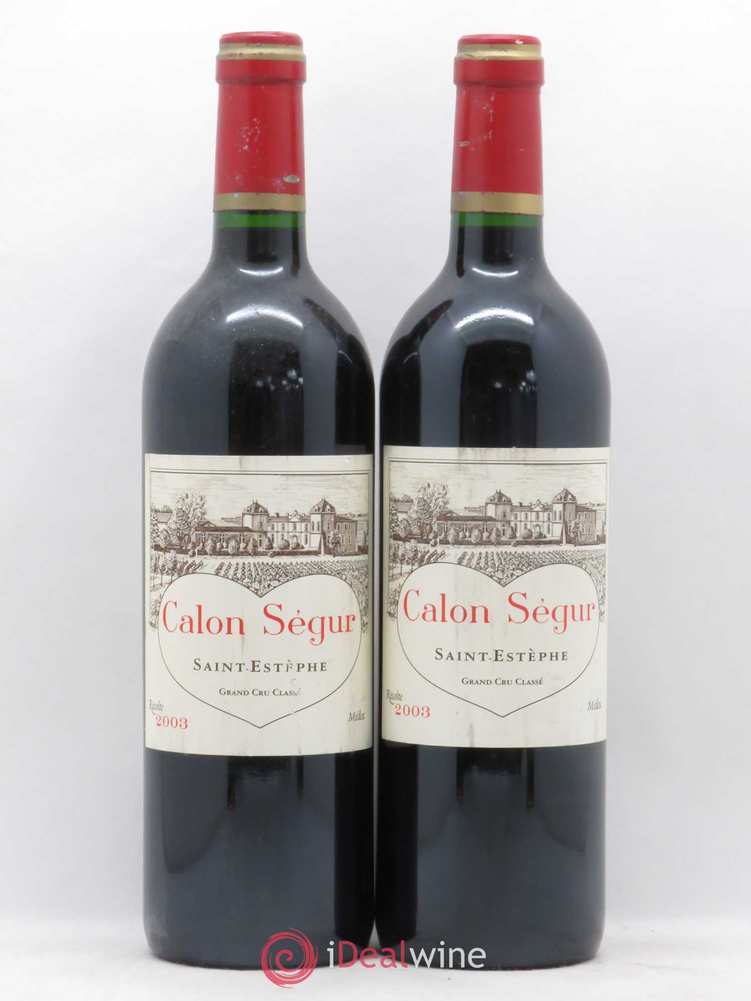 Château Calon Ségur 3ème Grand Cru Classé 2003 - Lot de 2 bouteilles - 0