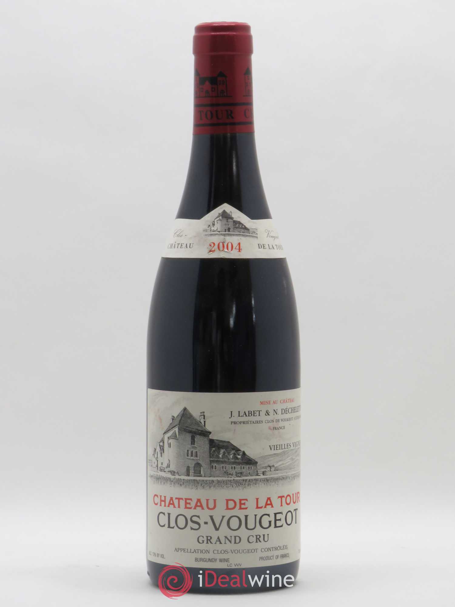Clos de Vougeot Grand Cru Vieilles Vignes Château de La Tour 2004 - Lot de 1 bouteille - 0