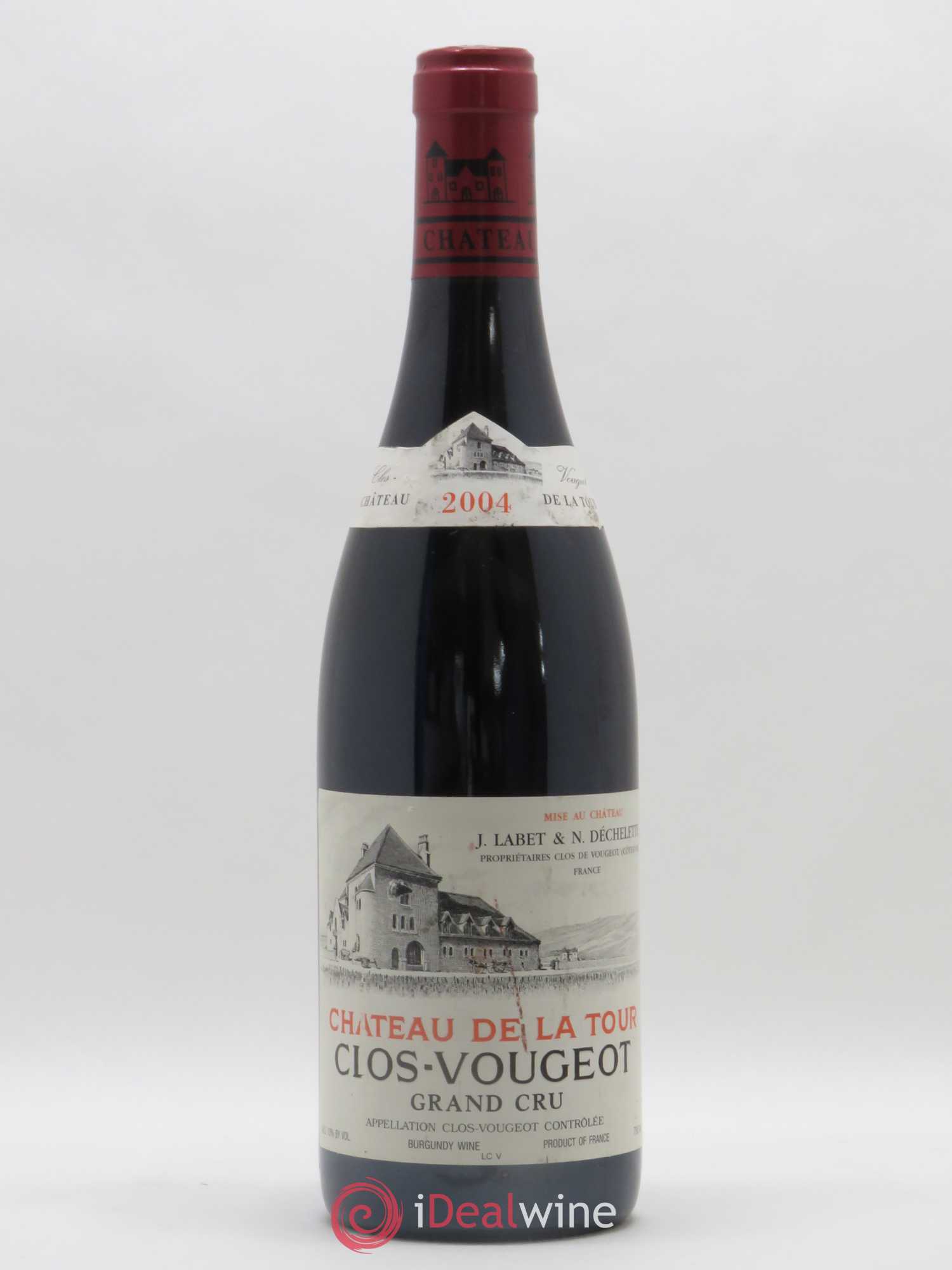 Clos de Vougeot Grand Cru Château de La Tour 2004 - Lot de 1 bouteille - 0