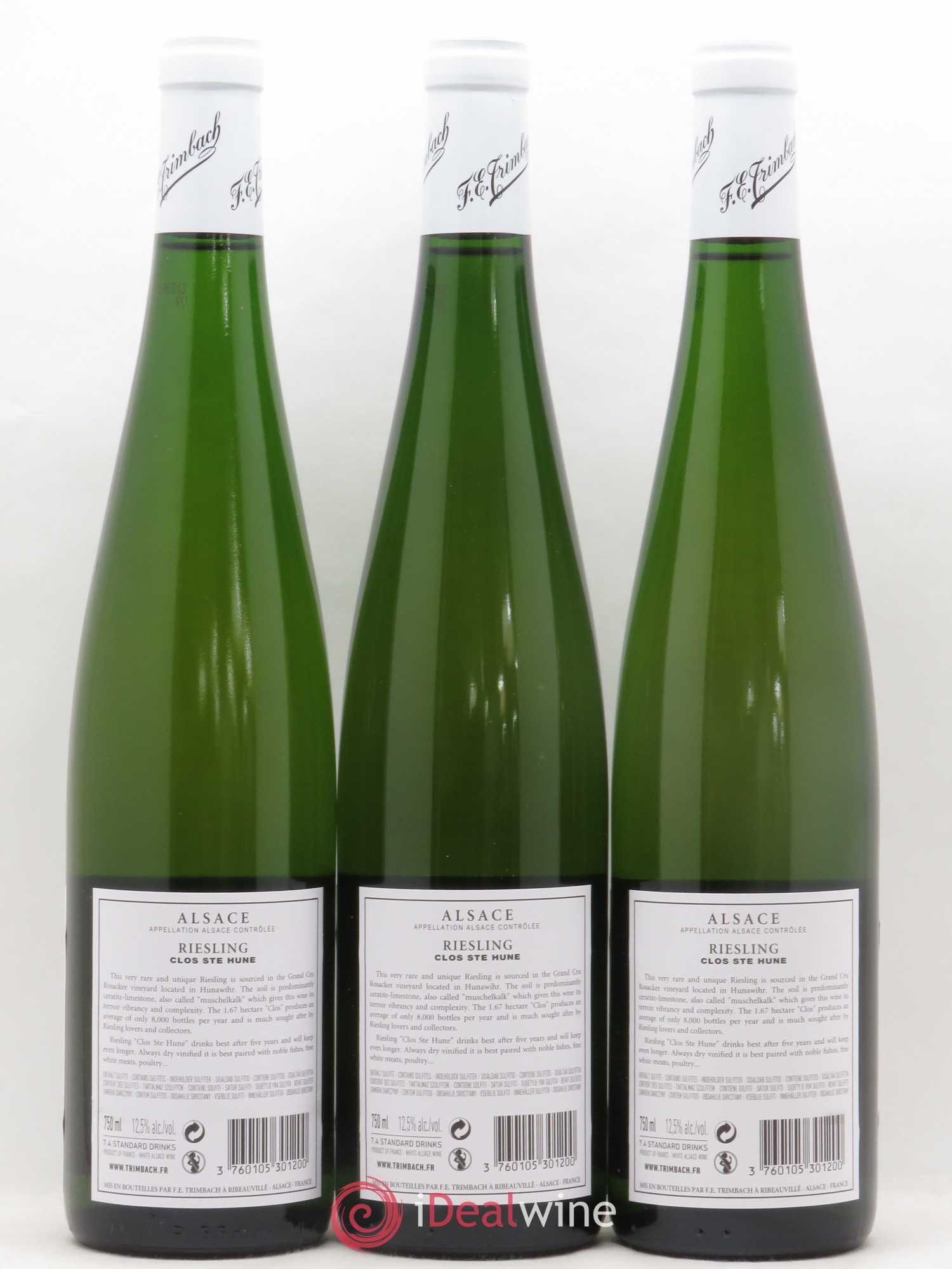 Alsace Riesling Clos Sainte-Hune Trimbach (Domaine) 2013 - Lot de 3 bouteilles - 1