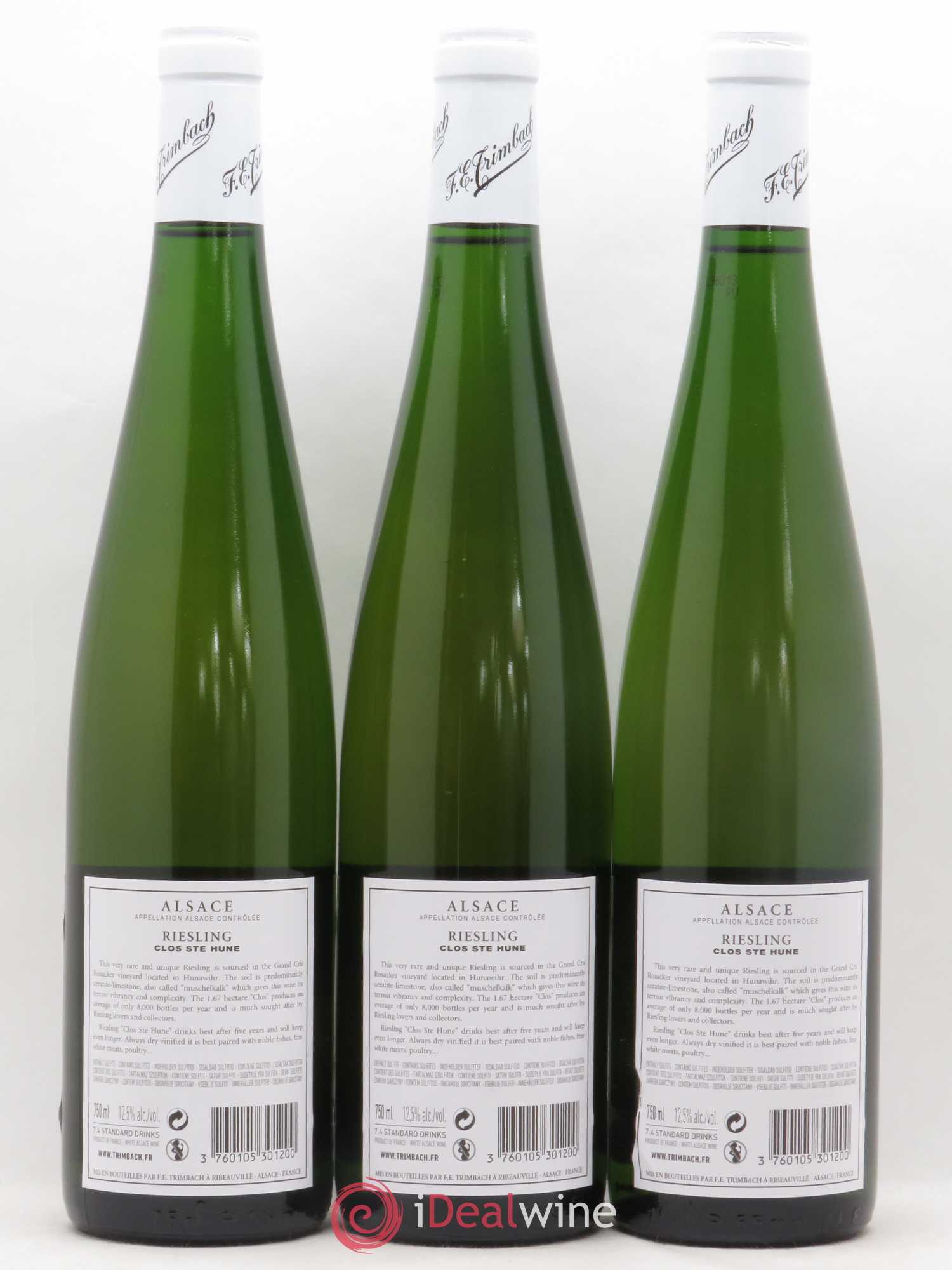 Alsace Riesling Clos Sainte-Hune Trimbach (Domaine) 2013 - Lot de 3 bouteilles - 1