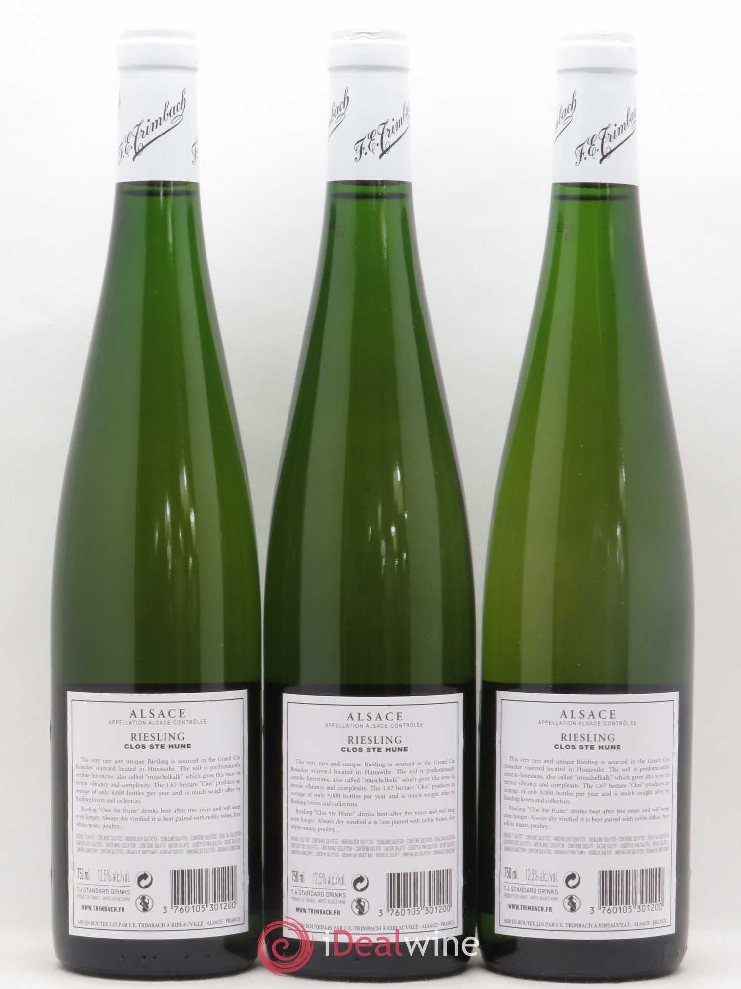 Alsace Riesling Clos Sainte-Hune Trimbach (Domaine) 2013 - Lot de 3 bouteilles - 1