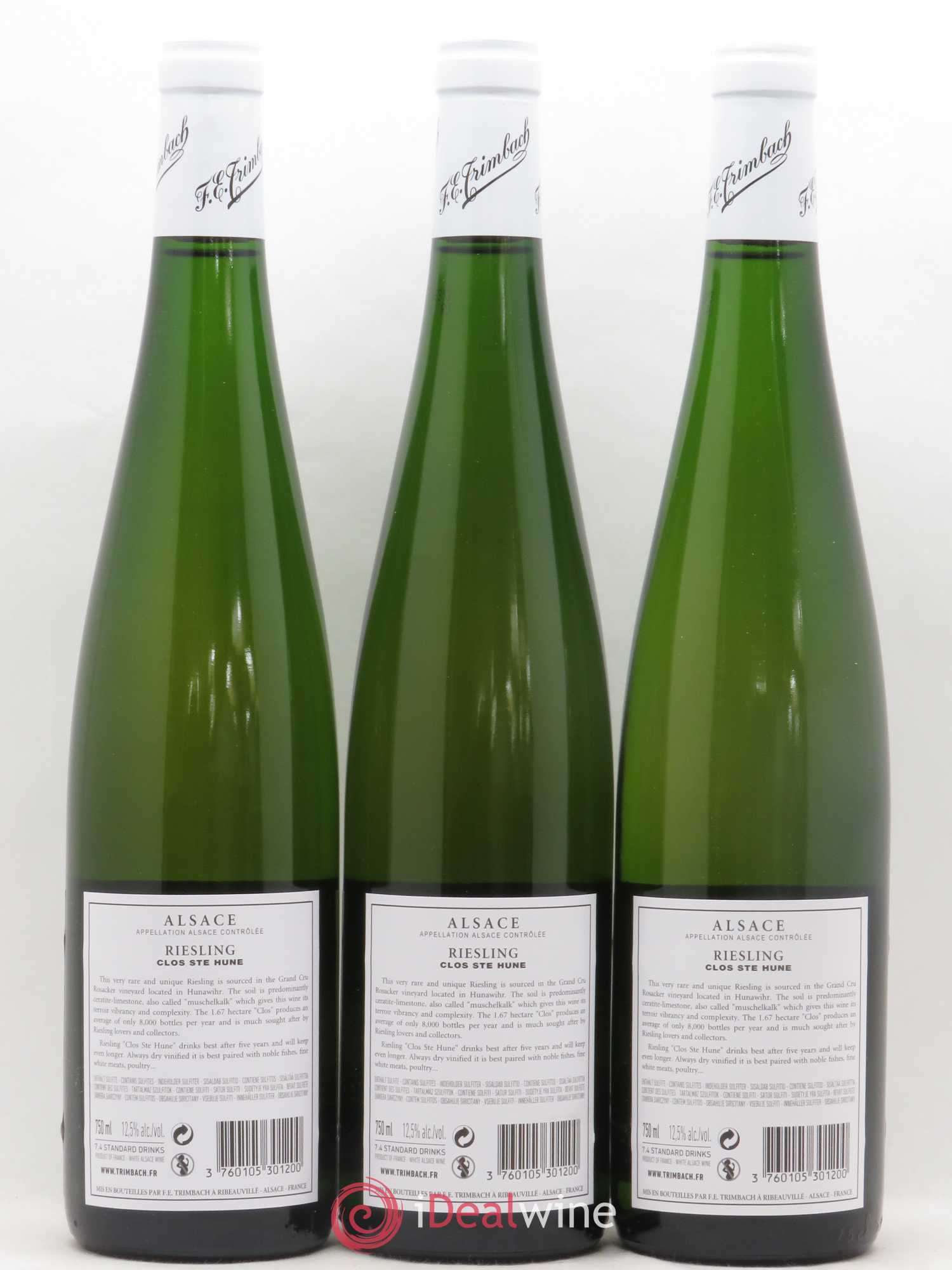 Alsace Riesling Clos Sainte-Hune Trimbach (Domaine) 2013 - Lot de 3 bouteilles - 1