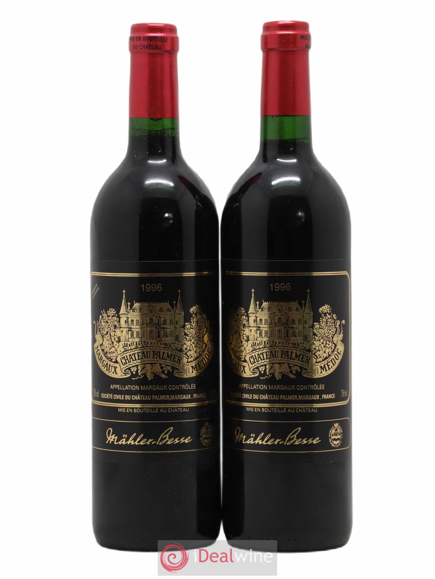 Château Palmer 3ème Grand Cru Classé 1996 - Lot de 2 bouteilles - 0