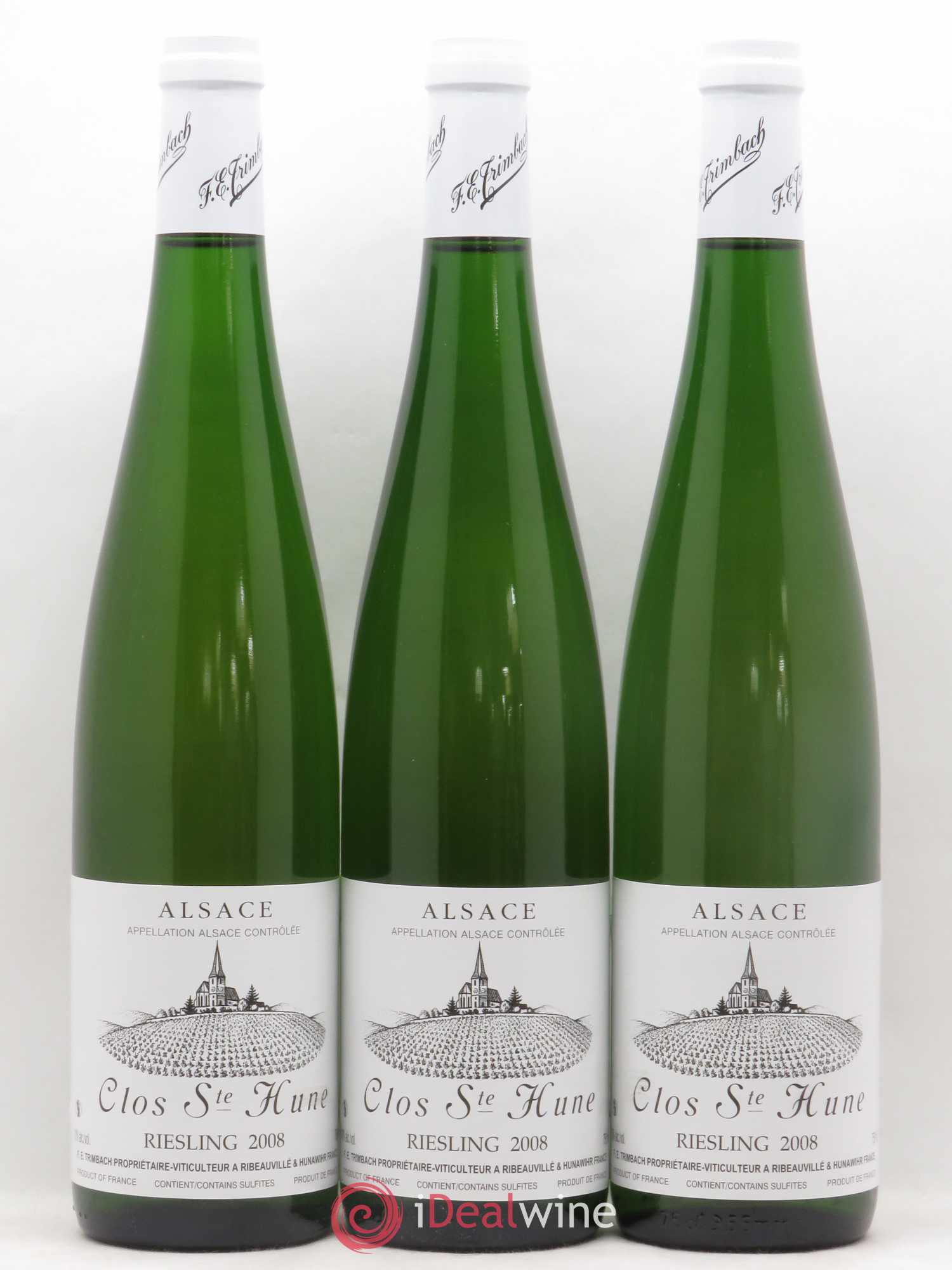 Alsace Riesling Clos Sainte-Hune Trimbach (Domaine) 2008 - Lot de 3 bouteilles - 0