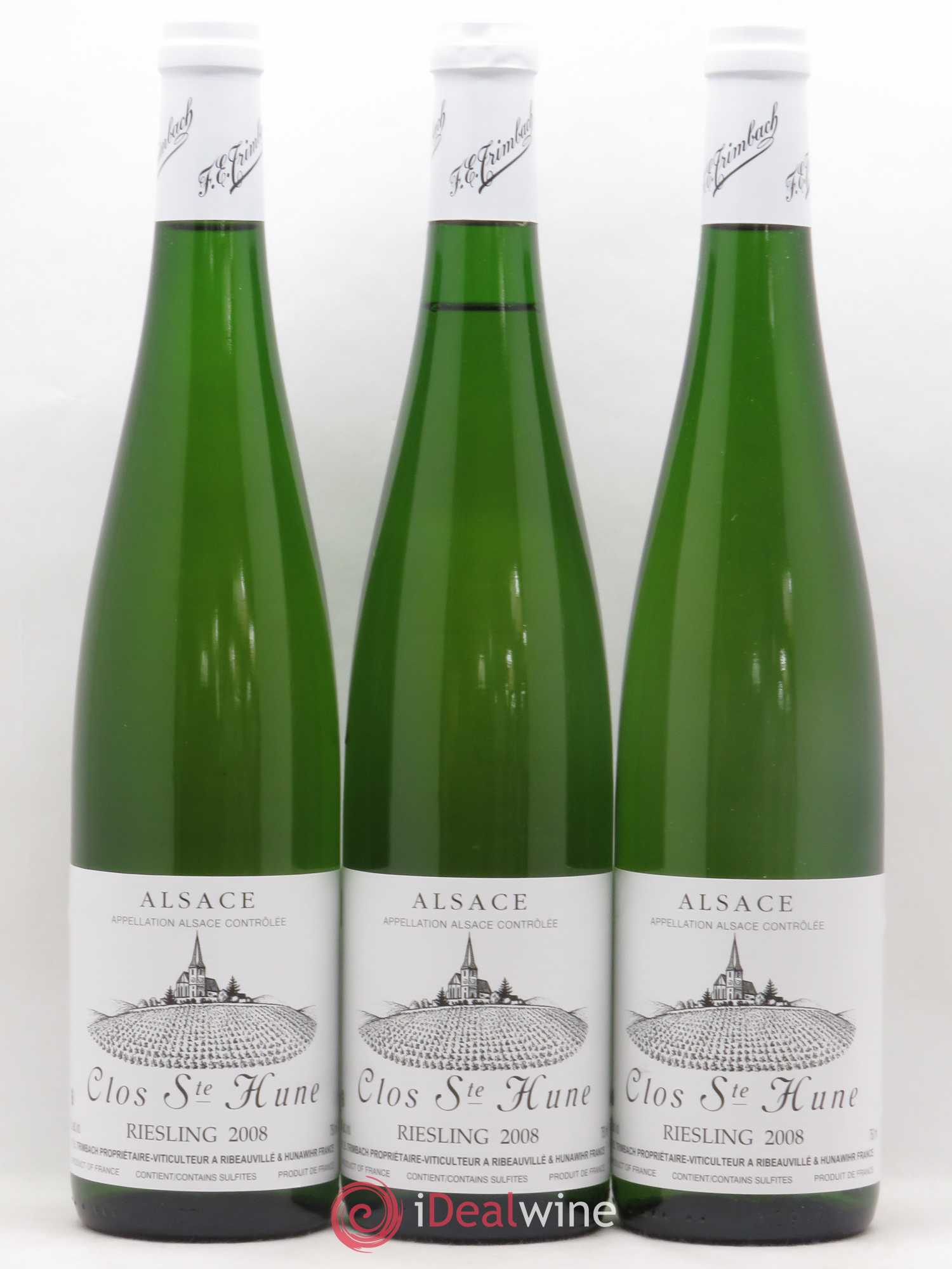 Alsace Riesling Clos Sainte-Hune Trimbach (Domaine) 2008 - Lot de 3 bouteilles - 0