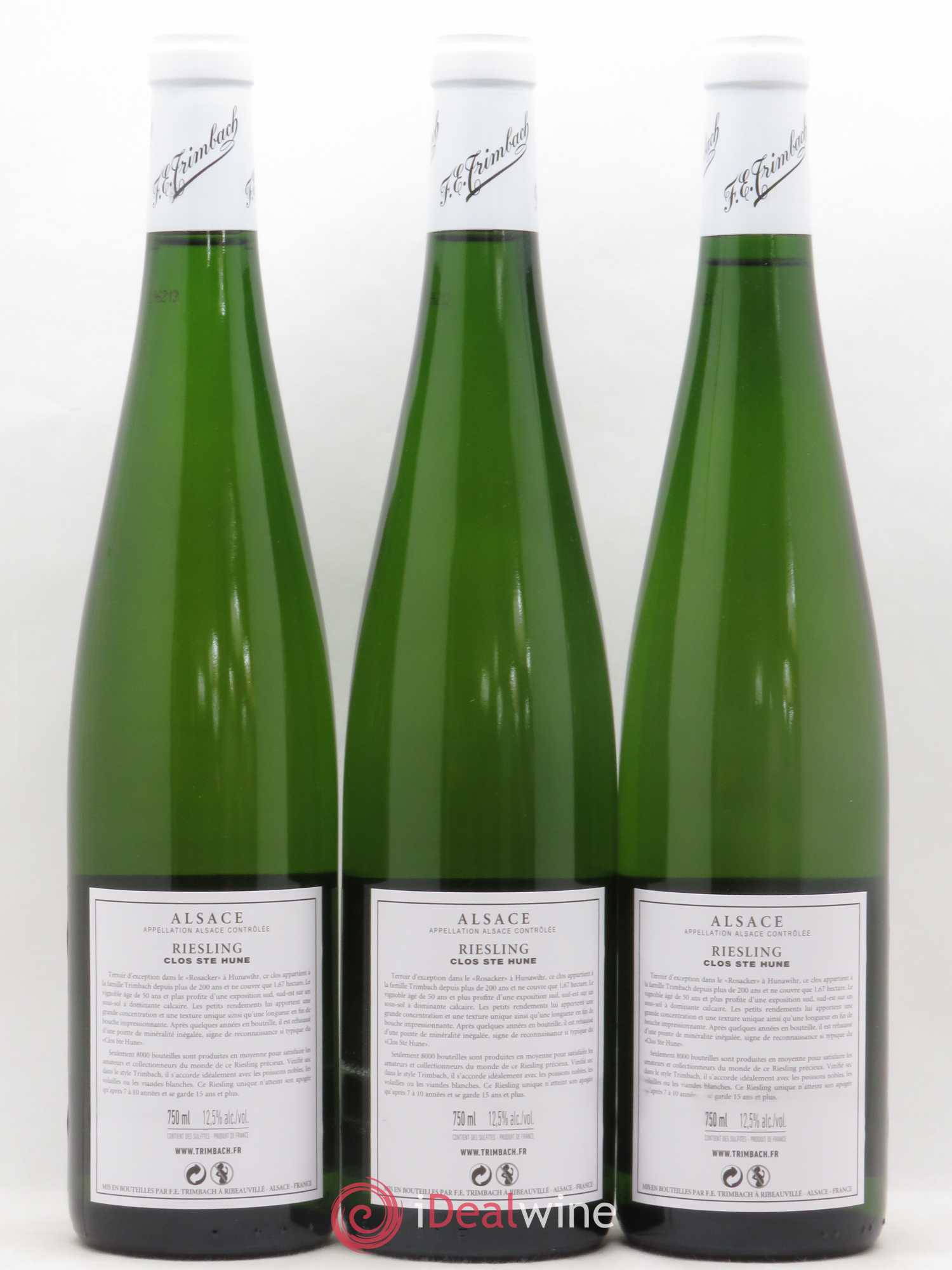 Alsace Riesling Clos Sainte-Hune Trimbach (Domaine) 2012 - Lot de 3 bouteilles - 1