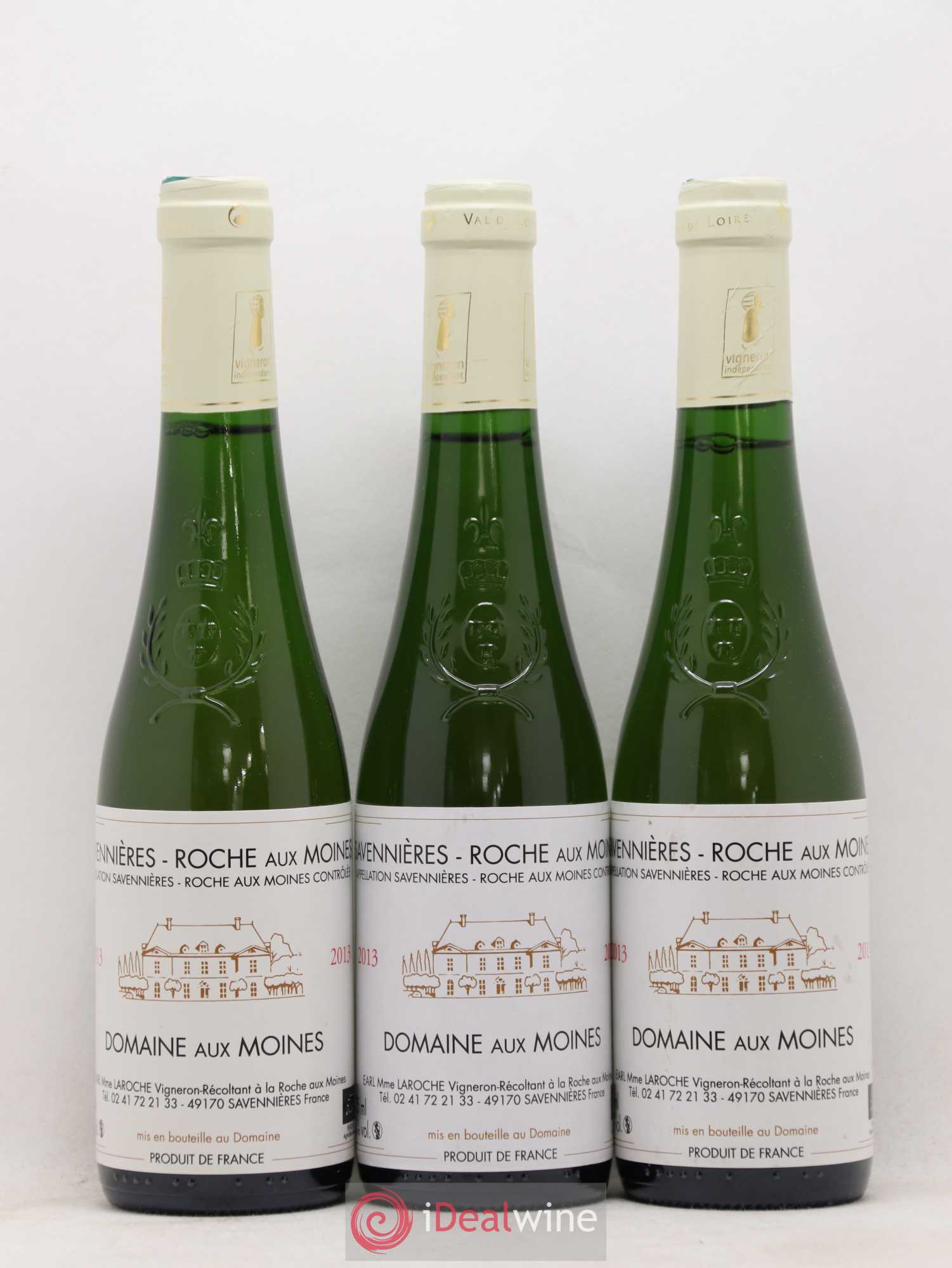Savennières Roche aux Moines Domaine aux Moines (sans prix de réserve) 2013 - Posten von 6 Demi-Flaschen - 1
