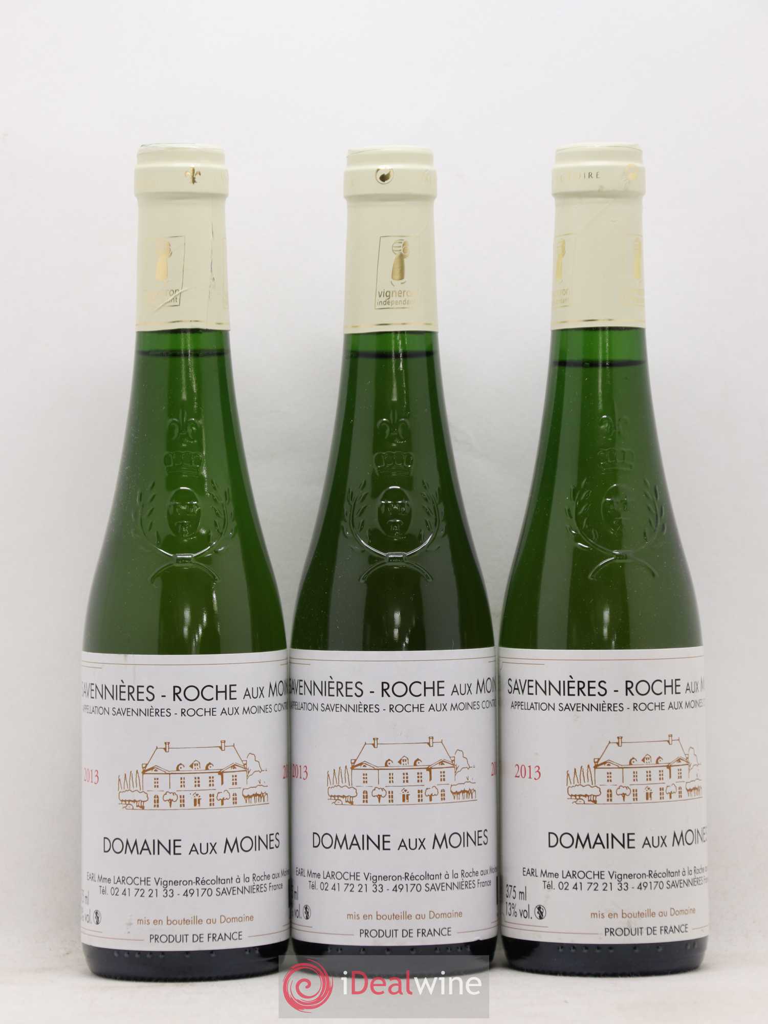 Savennières Roche aux Moines Domaine aux Moines (sans prix de réserve) 2013 - Posten von 6 Demi-Flaschen - 2