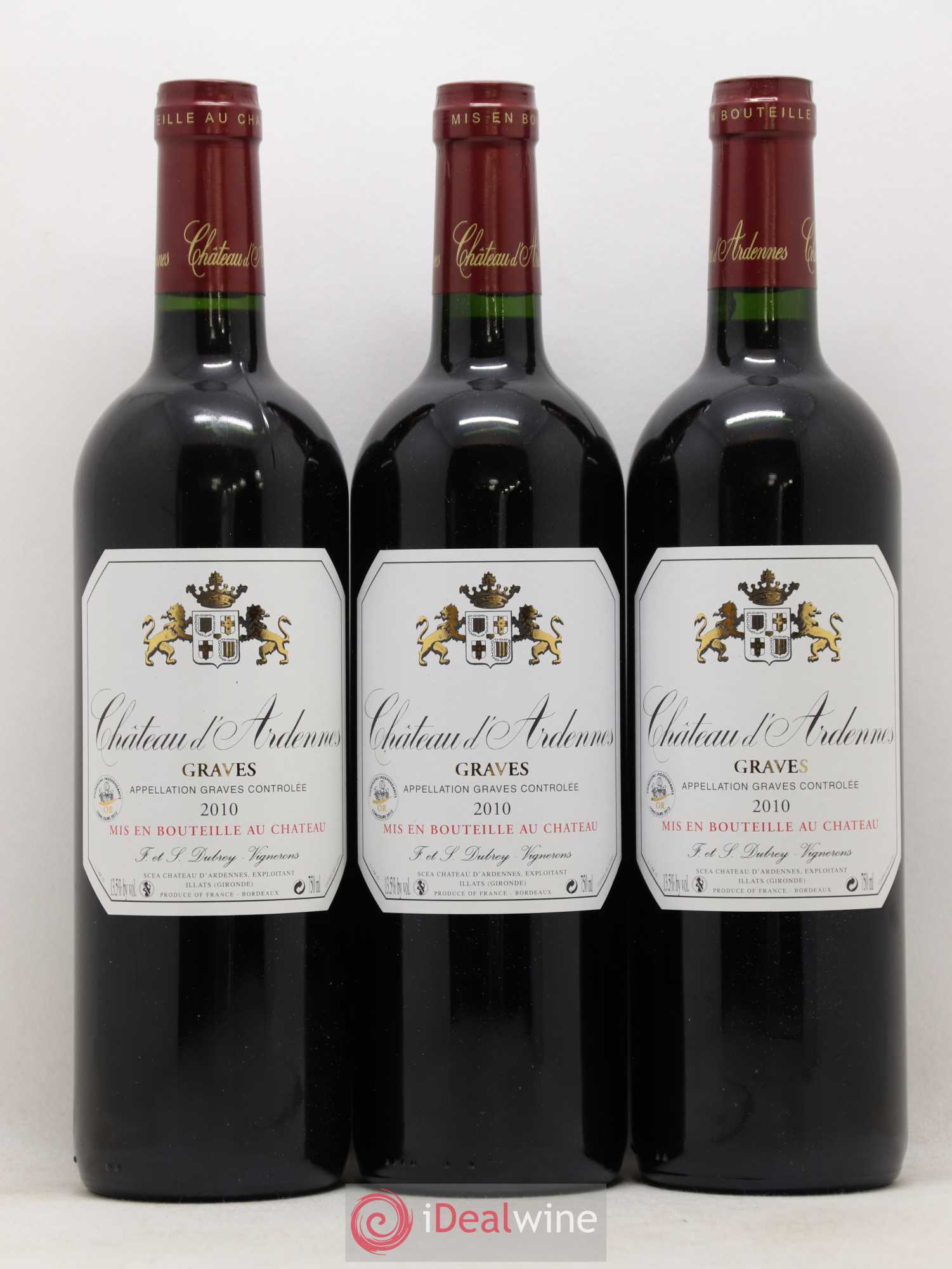 Graves Château d'Ardennes 2010 - Lot de 6 bouteilles - 2