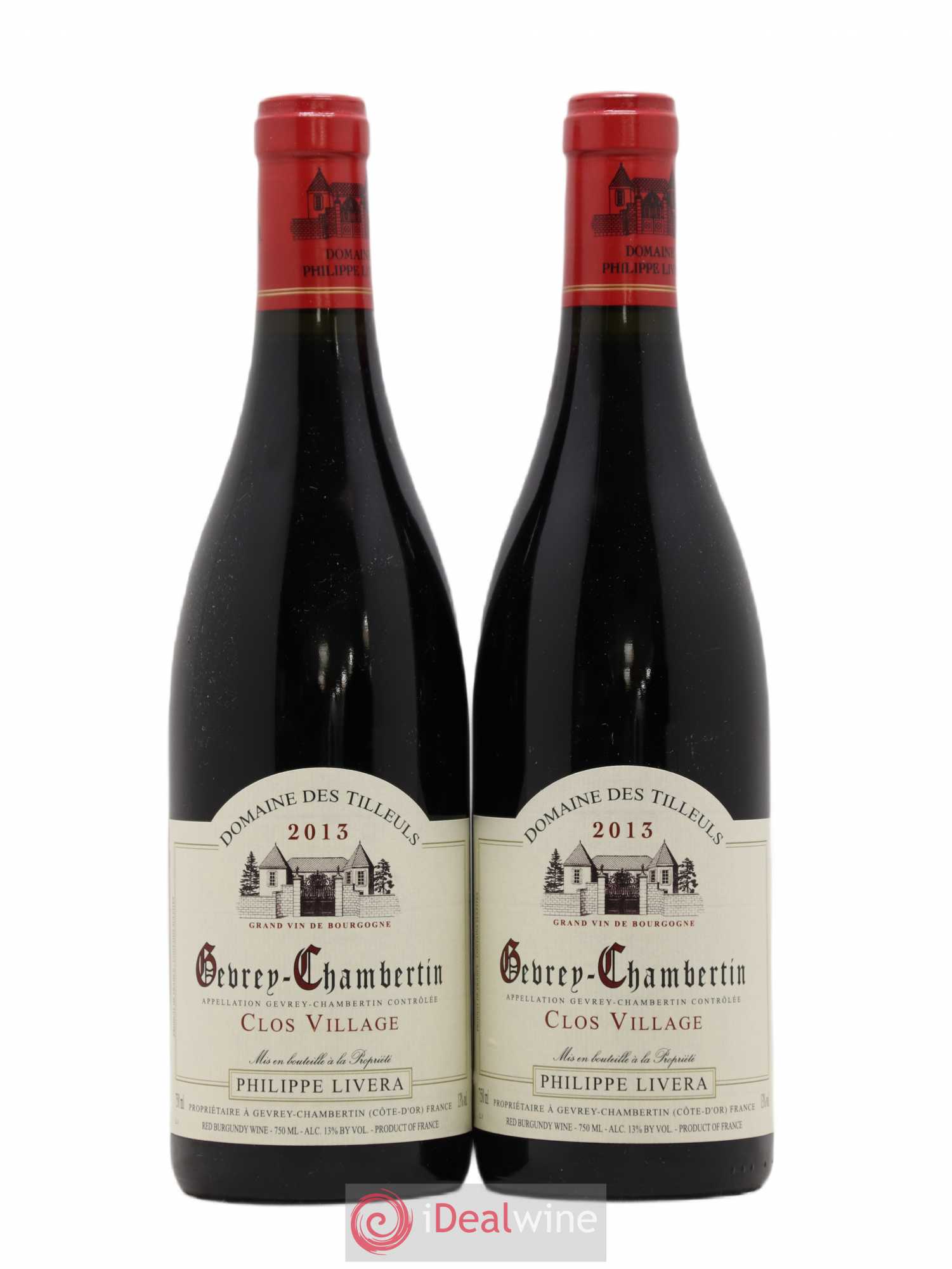 Gevrey-Chambertin Clos Village Tilleuls (Domaine des) - Philippe Livera 2013 - Lot de 2 bouteilles - 0