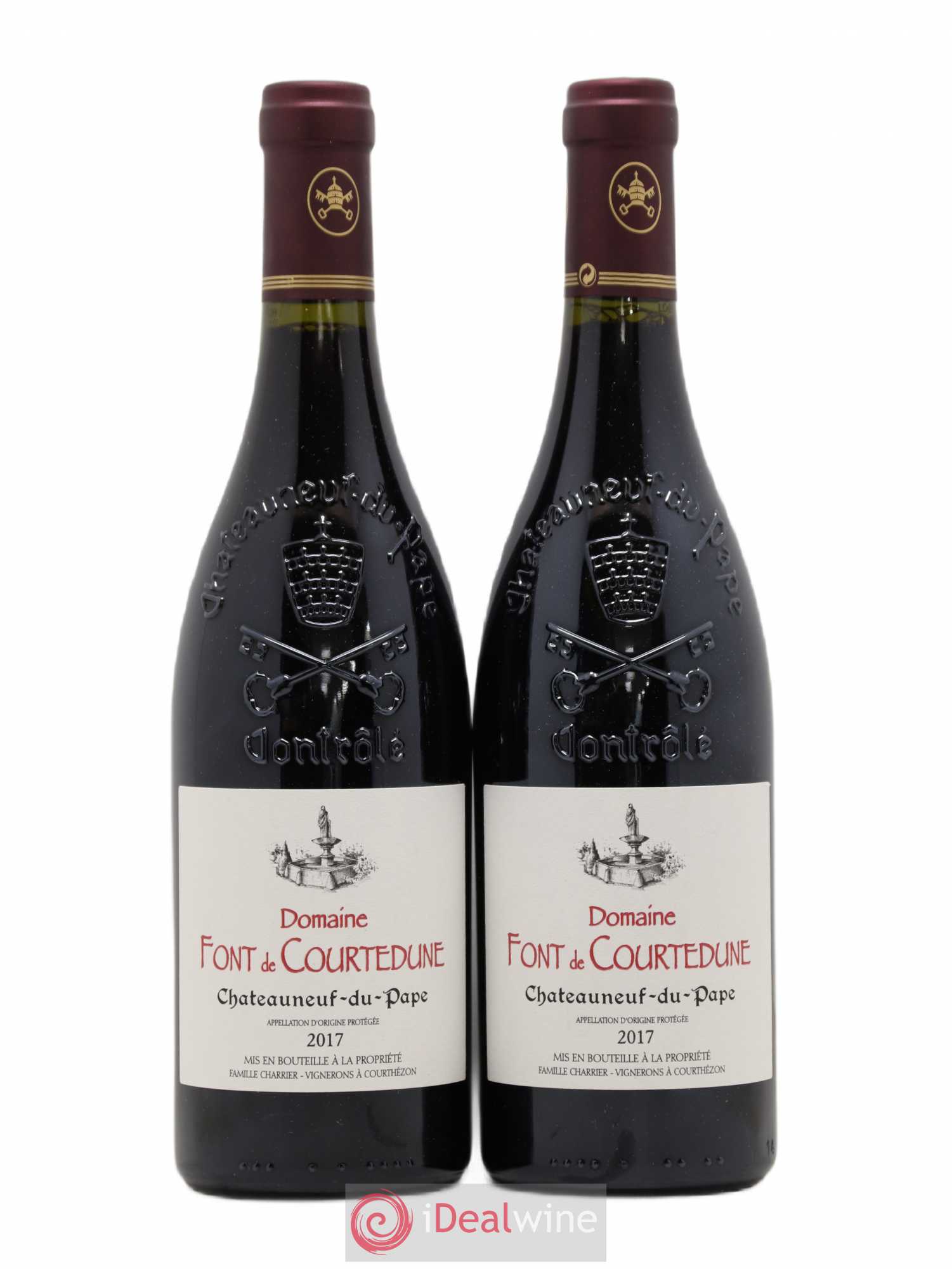 Châteauneuf-du-Pape Domaine Font de Courtedune 2017 - Lot de 2 bouteilles - 0