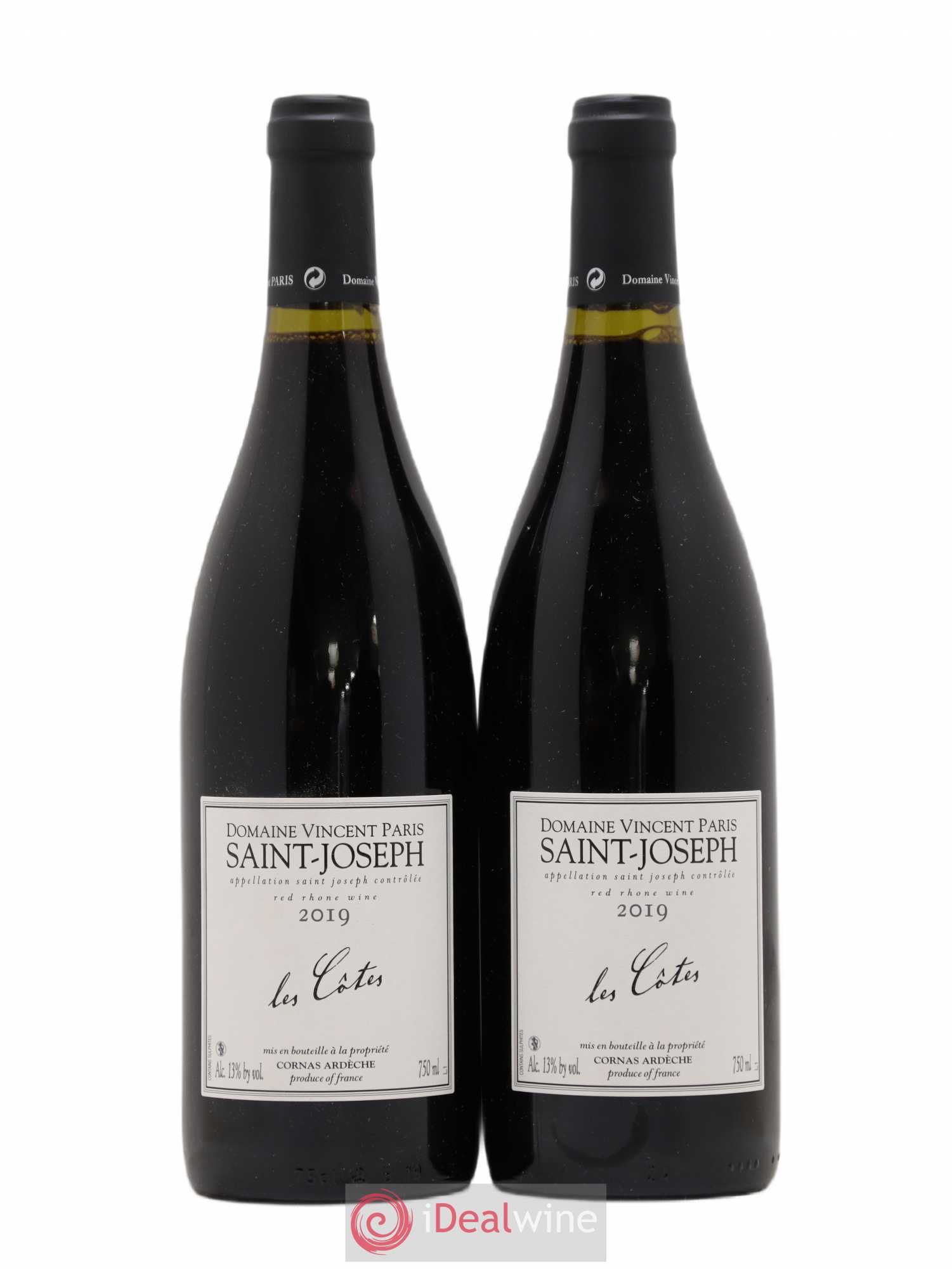 Saint-Joseph Les Côtes Vincent Paris 2019 - Posten von 2 Flaschen - 0